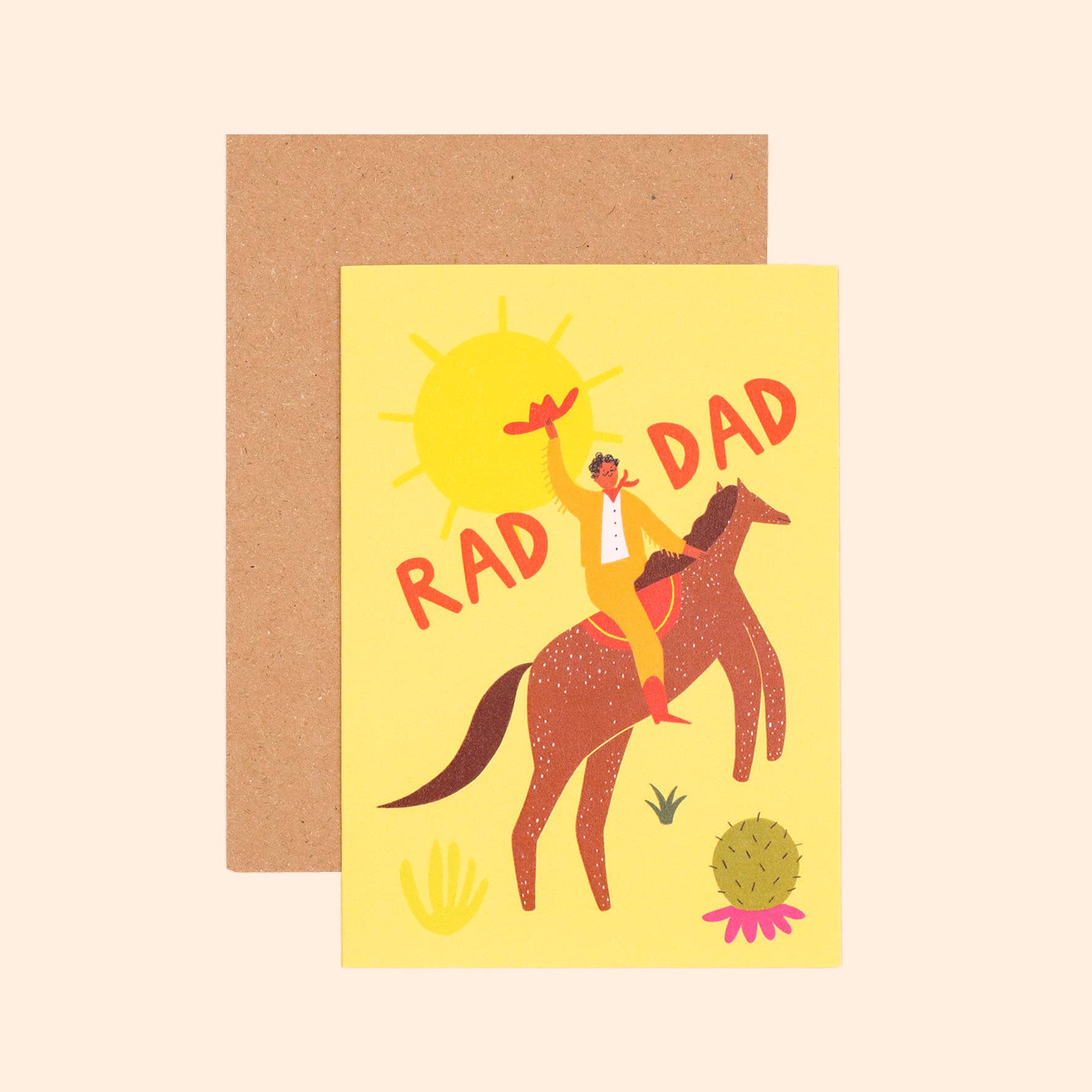 Rad Dad Card | Cowboy Card | Dad Birthday | Father's Day