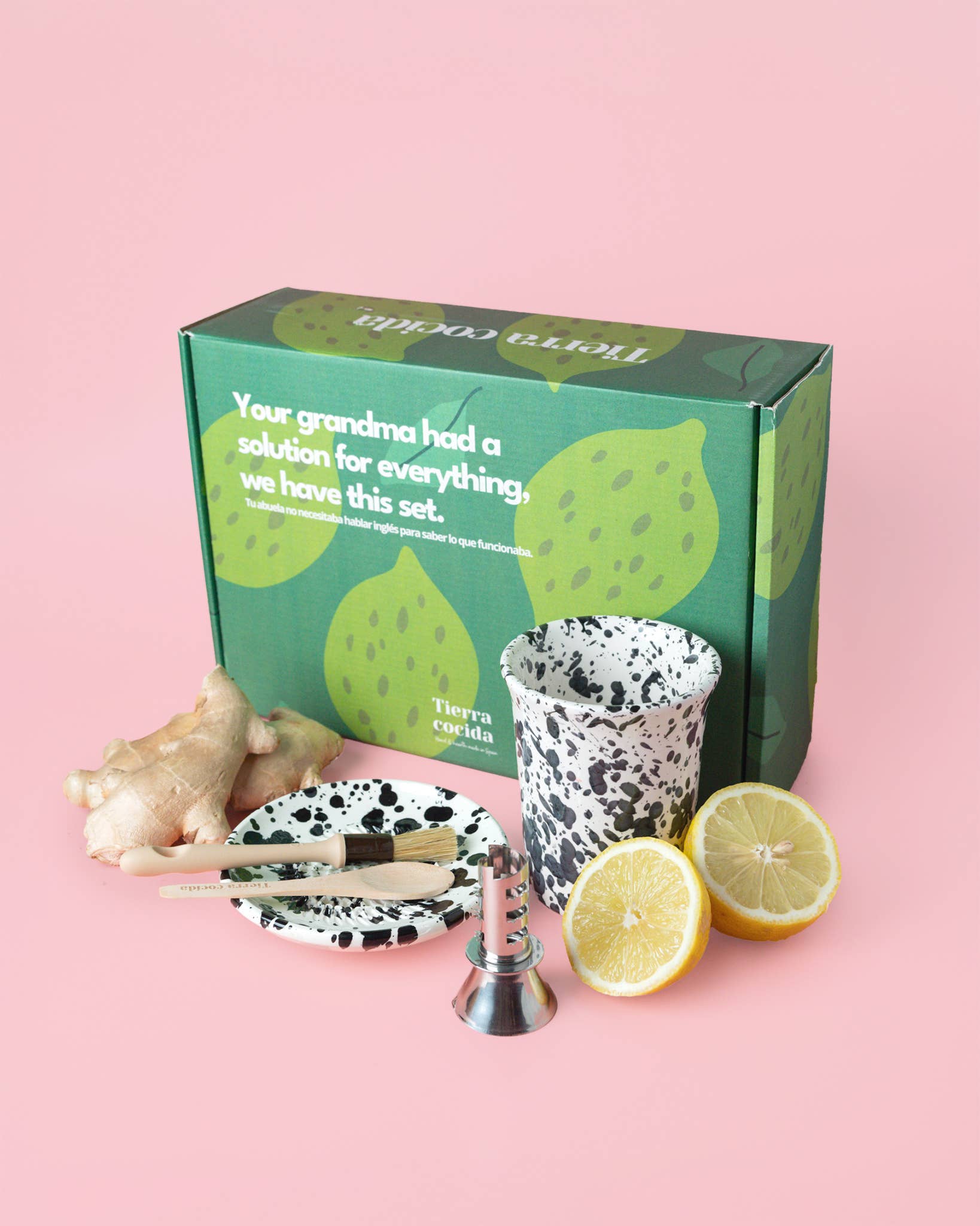 Ginger and Lemon Infusion Set. Original Gift