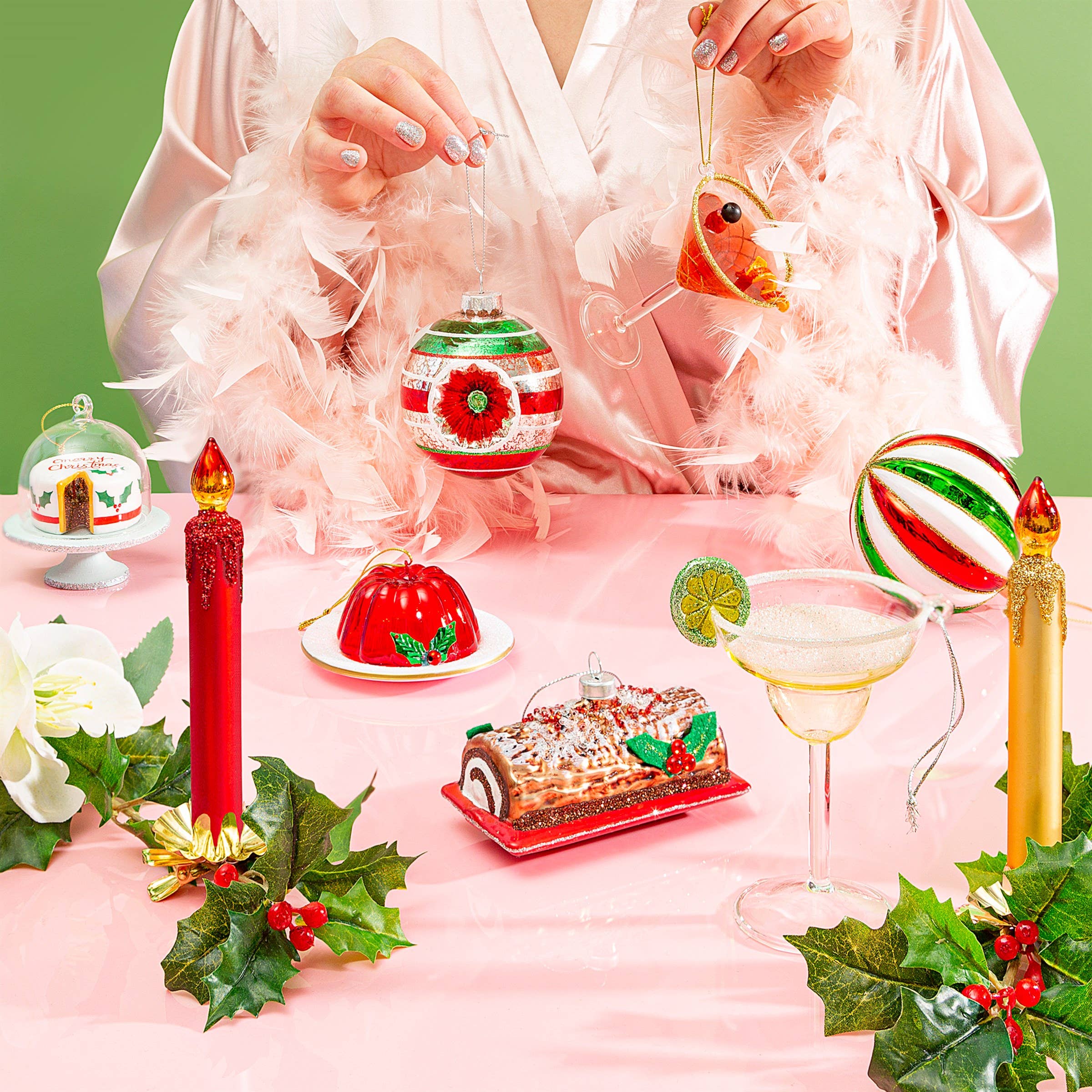 Margarita Cocktail Shaped Bauble