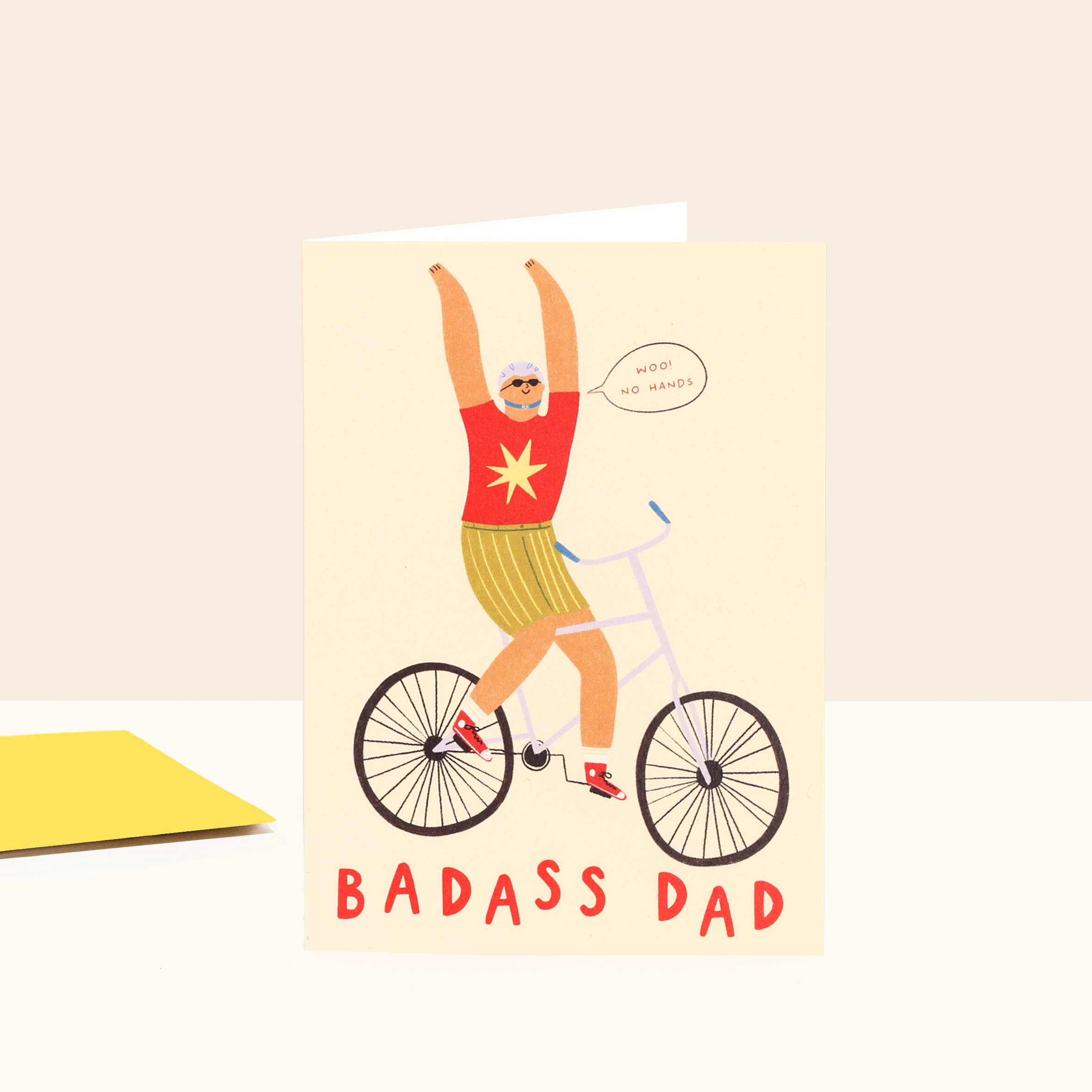 Badass Cyclist Dad Card | Cyclist Father's Day | Outdoorsy