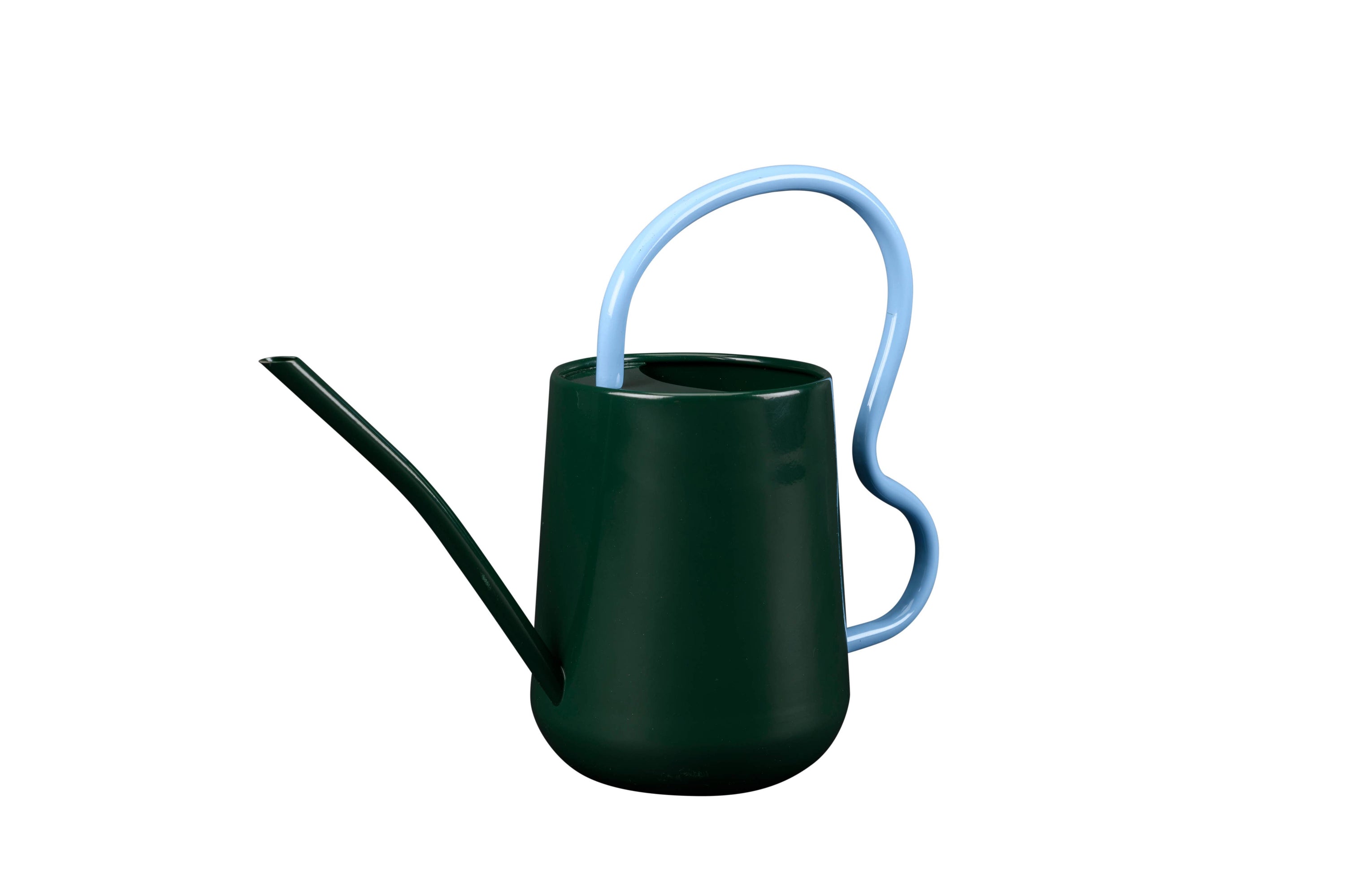 Scalloped Indoor Watering Can -  Dark Green FSC 100%