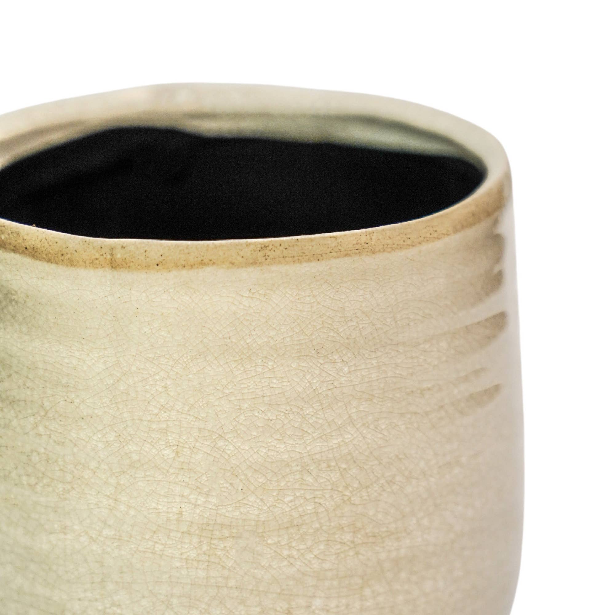 Como Hand Finished Indoor Ceramic Plant Pot H14cm D15cm