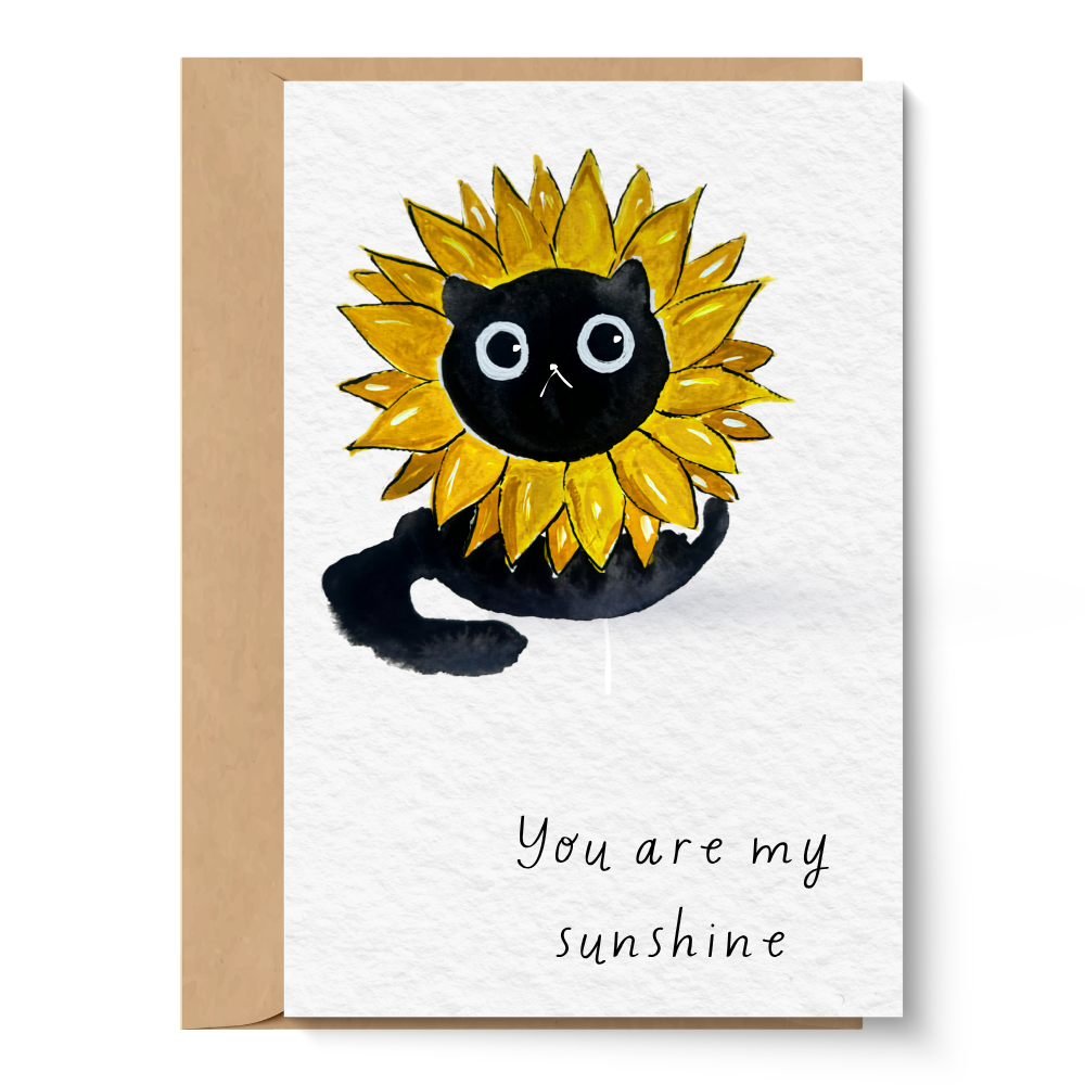Forever Illustrations - Sunshine Cat Card - A6