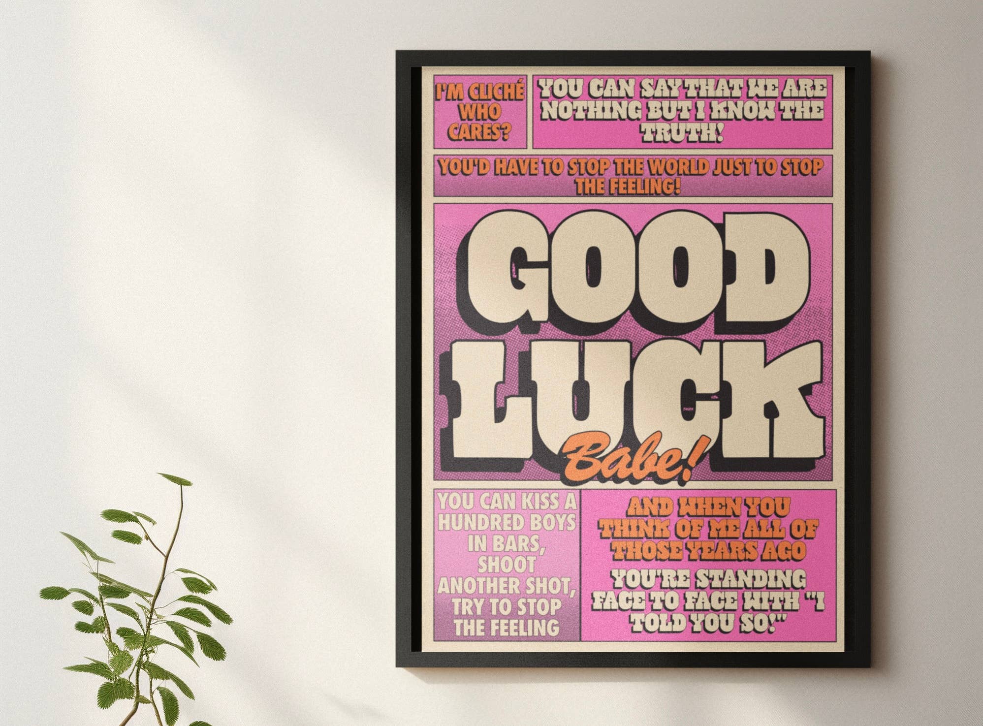 Good Luck Babe Print