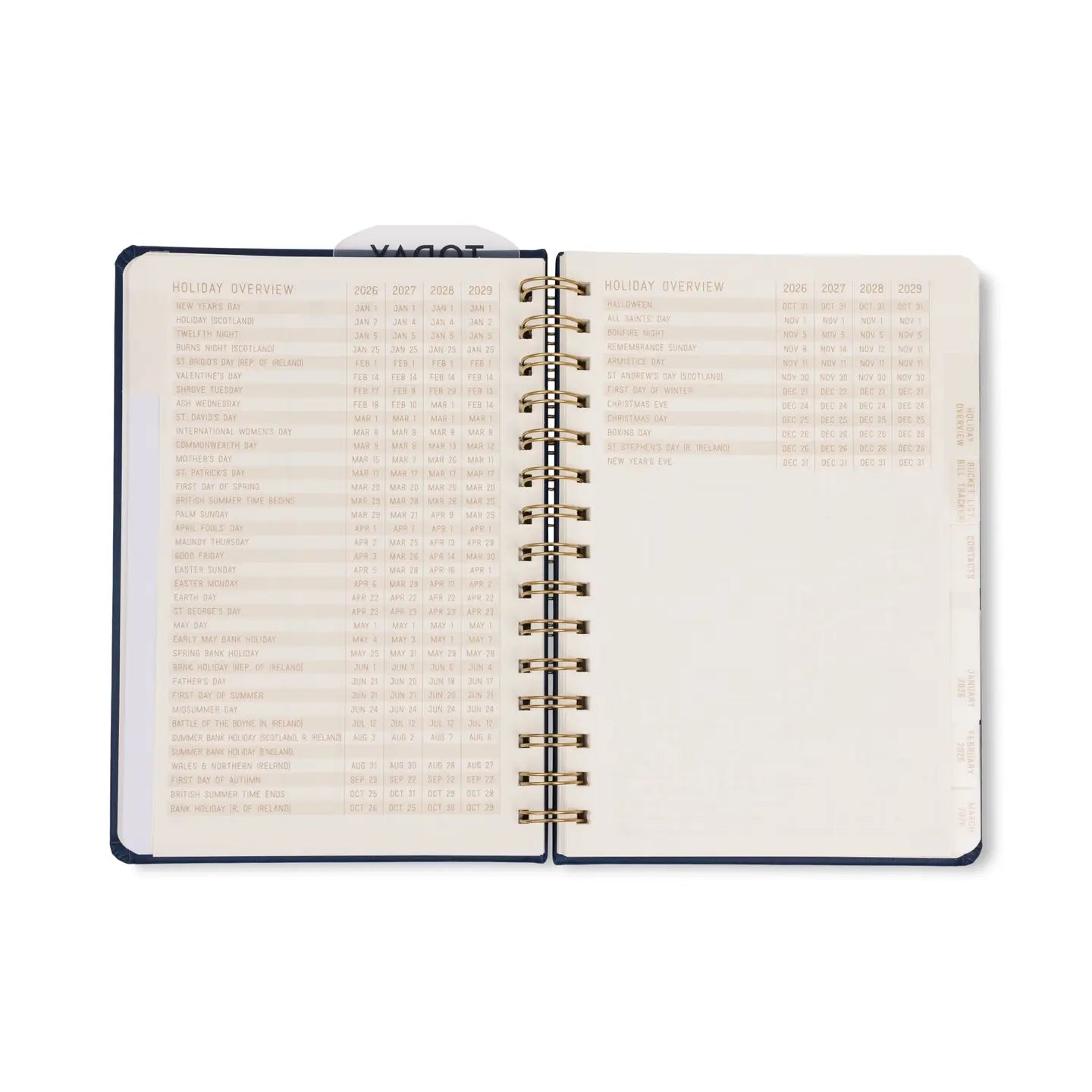 Designworks Ink 2026 Diary - Live By the Sun