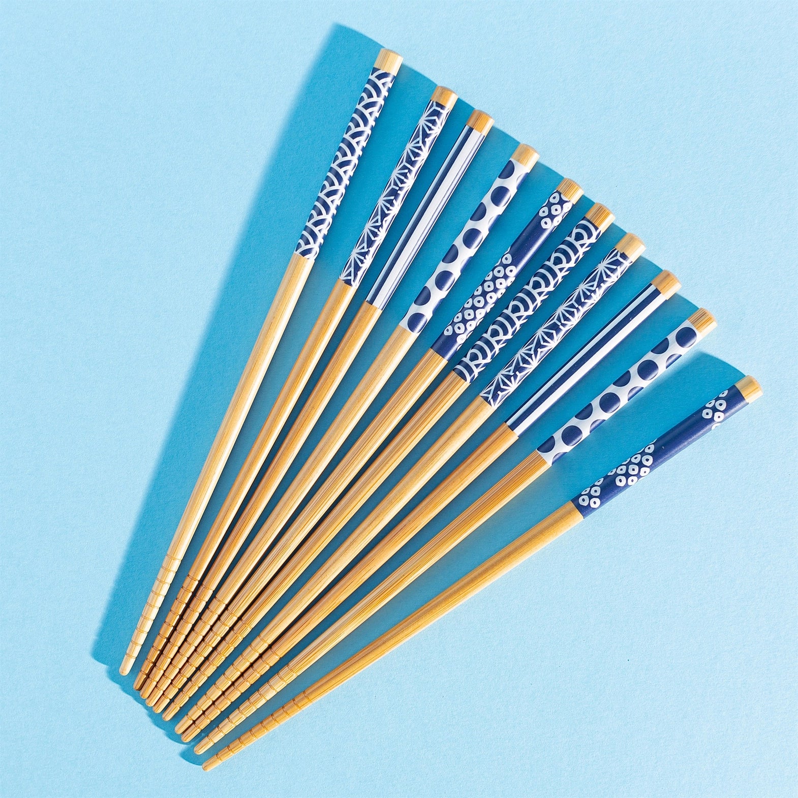 Japandi Bamboo Chopsticks - Set of 5