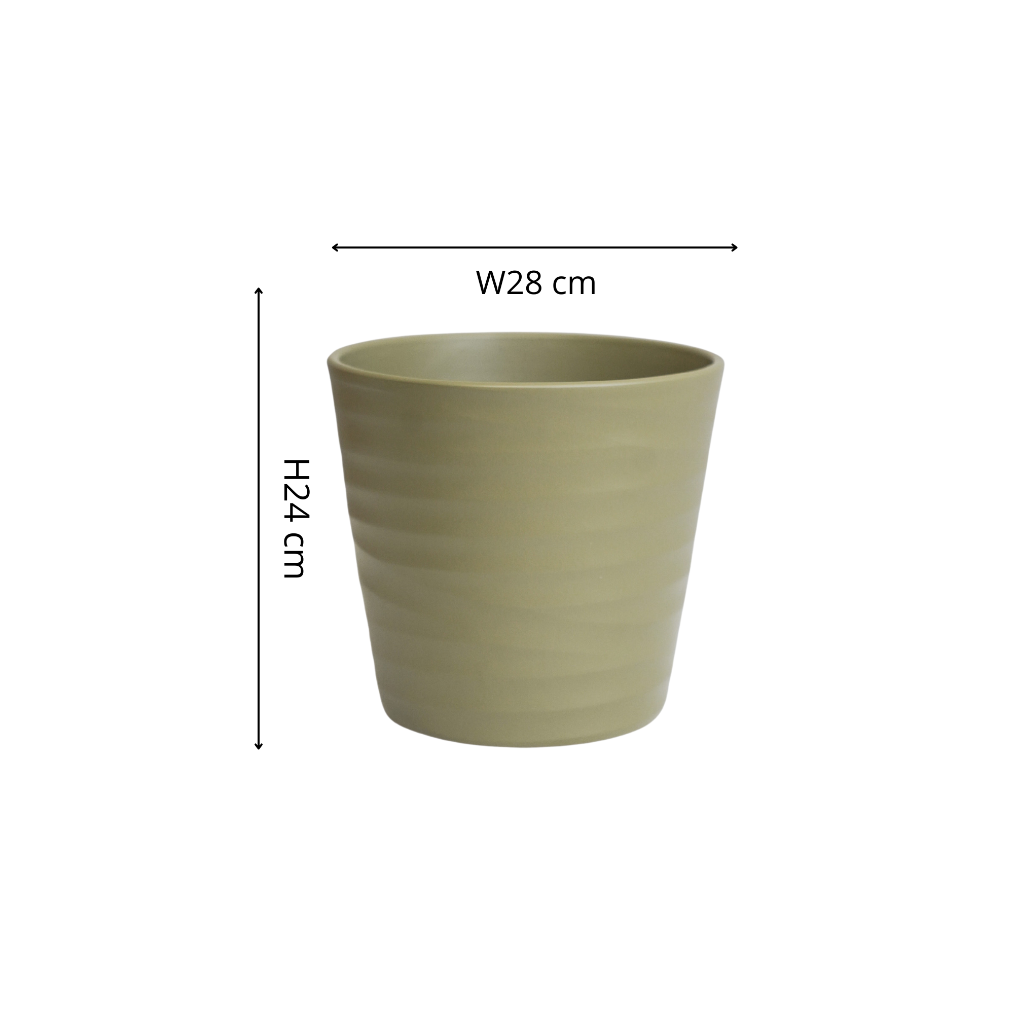 Oslo Taper Planter H24cm D28cm