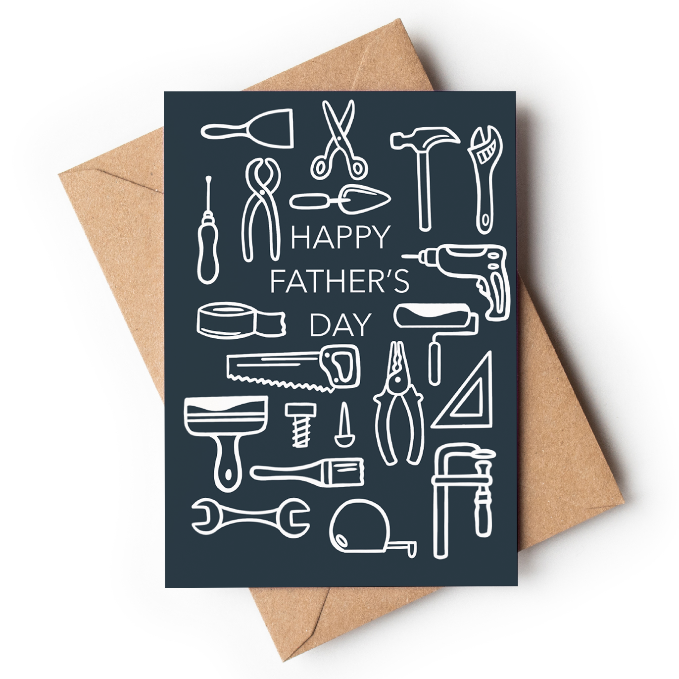 Father’s Day Card | Tools Design | DIY Dad