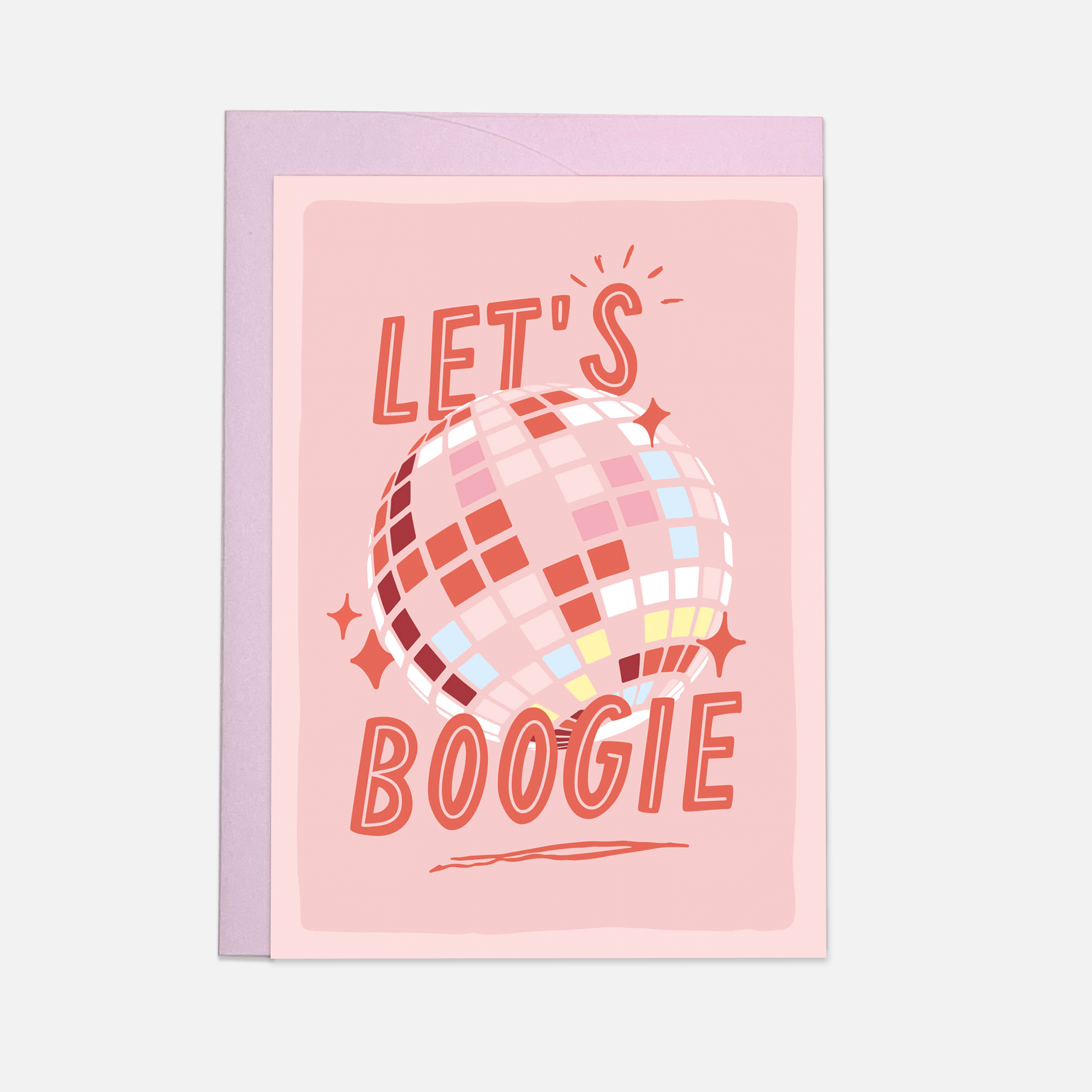 Let's boogie greeting card