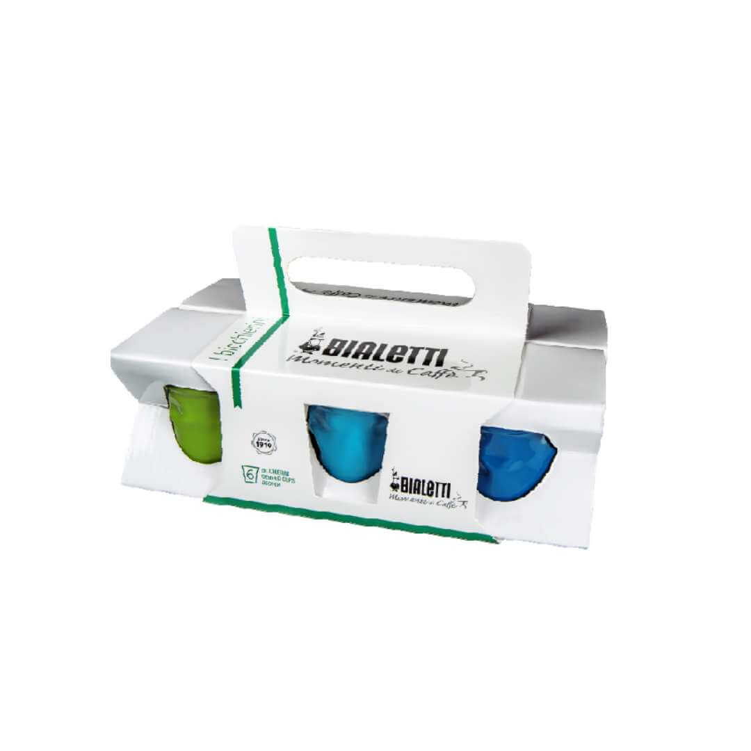 Bialetti Colour Espresso Cups - Set of 6