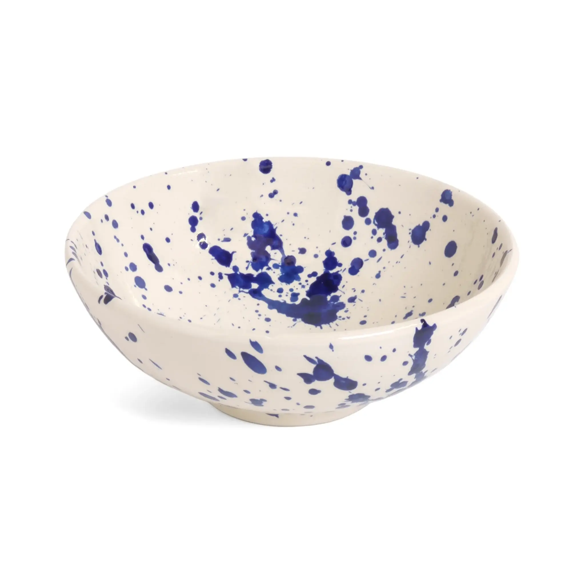 Pasta Bowl Blue Splatter