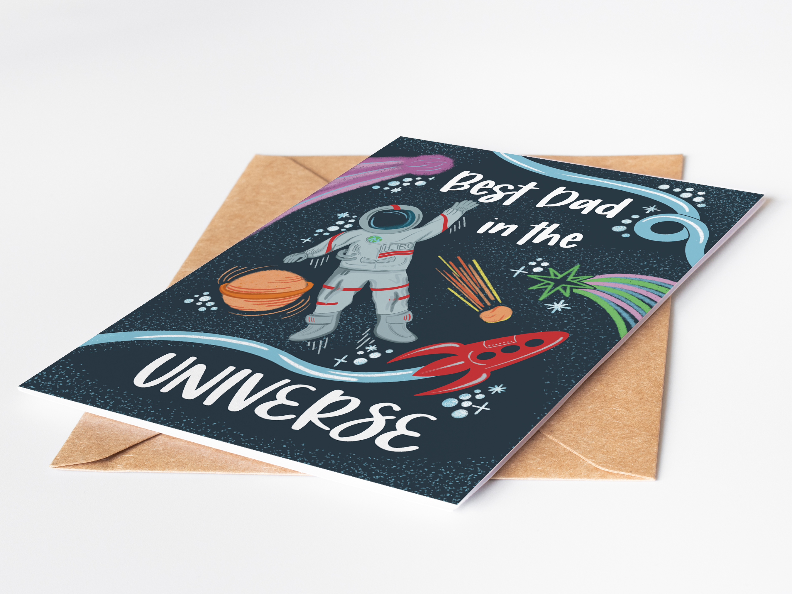Father’s Day Card | Space Theme | Best in the Universe