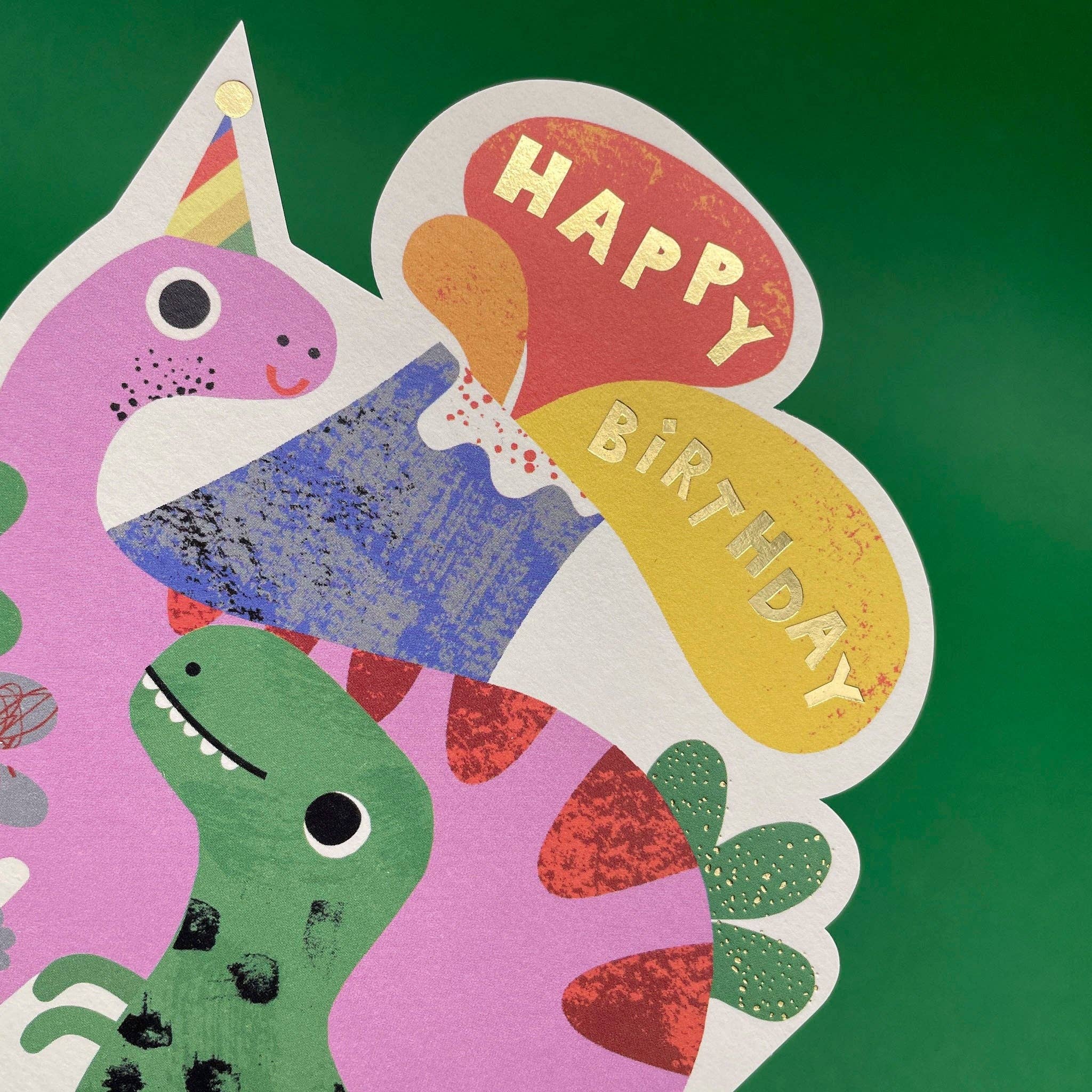 Happy Birthday - Have a dino-mite day childrens card (FAN10)
