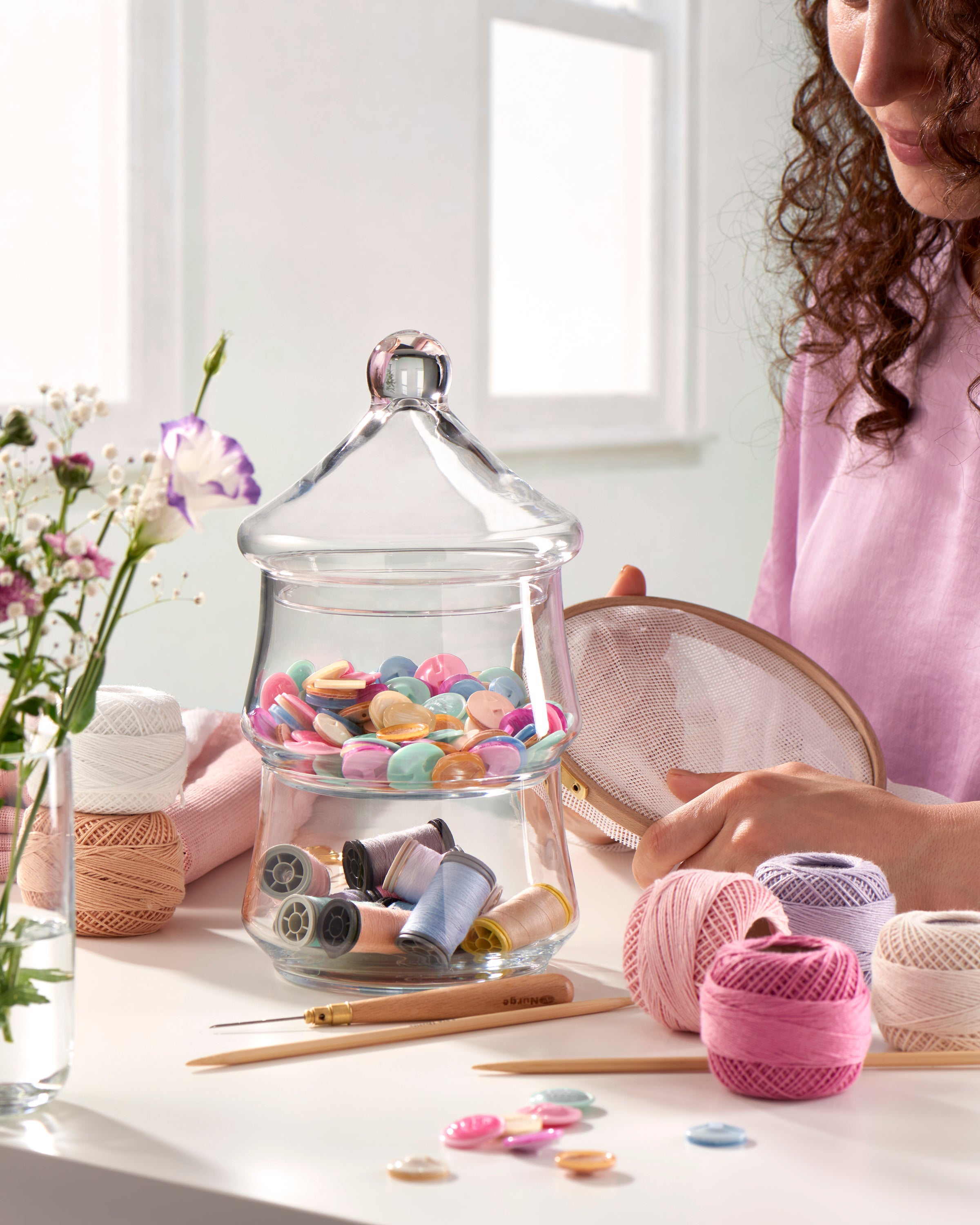 96816 - Pasabahce 2-Tier Patisserie Stand