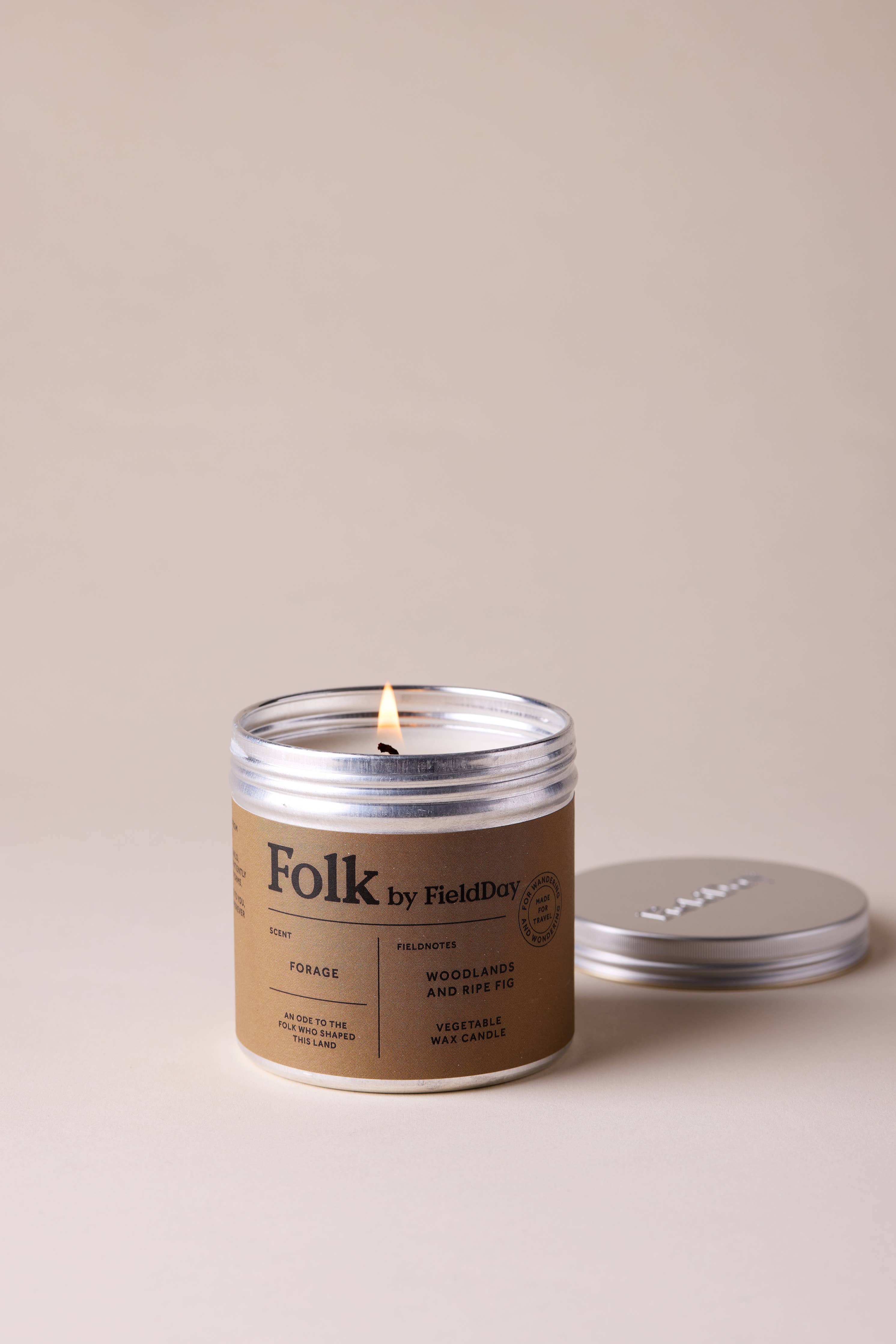Forage Vegetable Wax Folk Tin Candle
