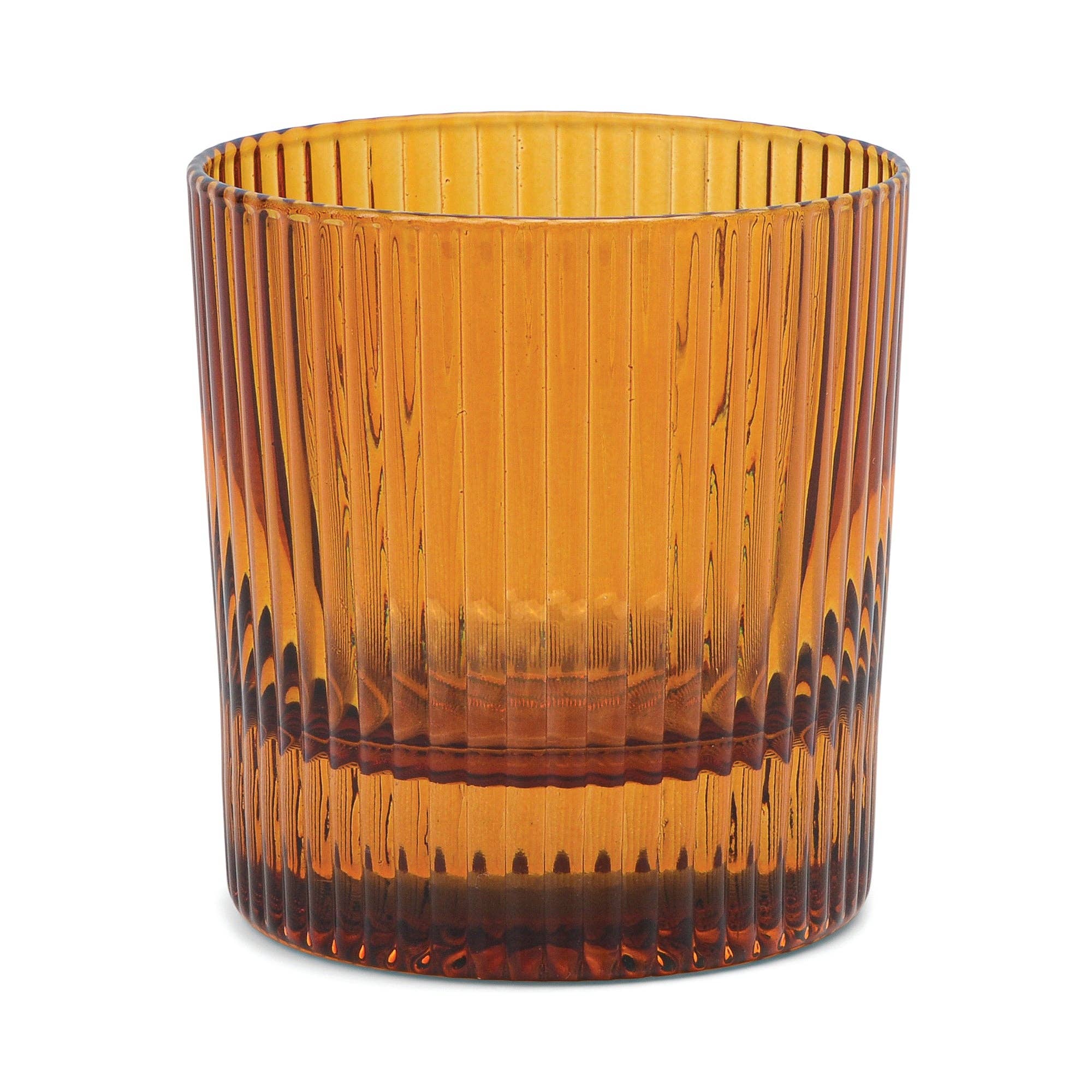 Here's How - The Scout Lowball Glass - Set of 2 Amber