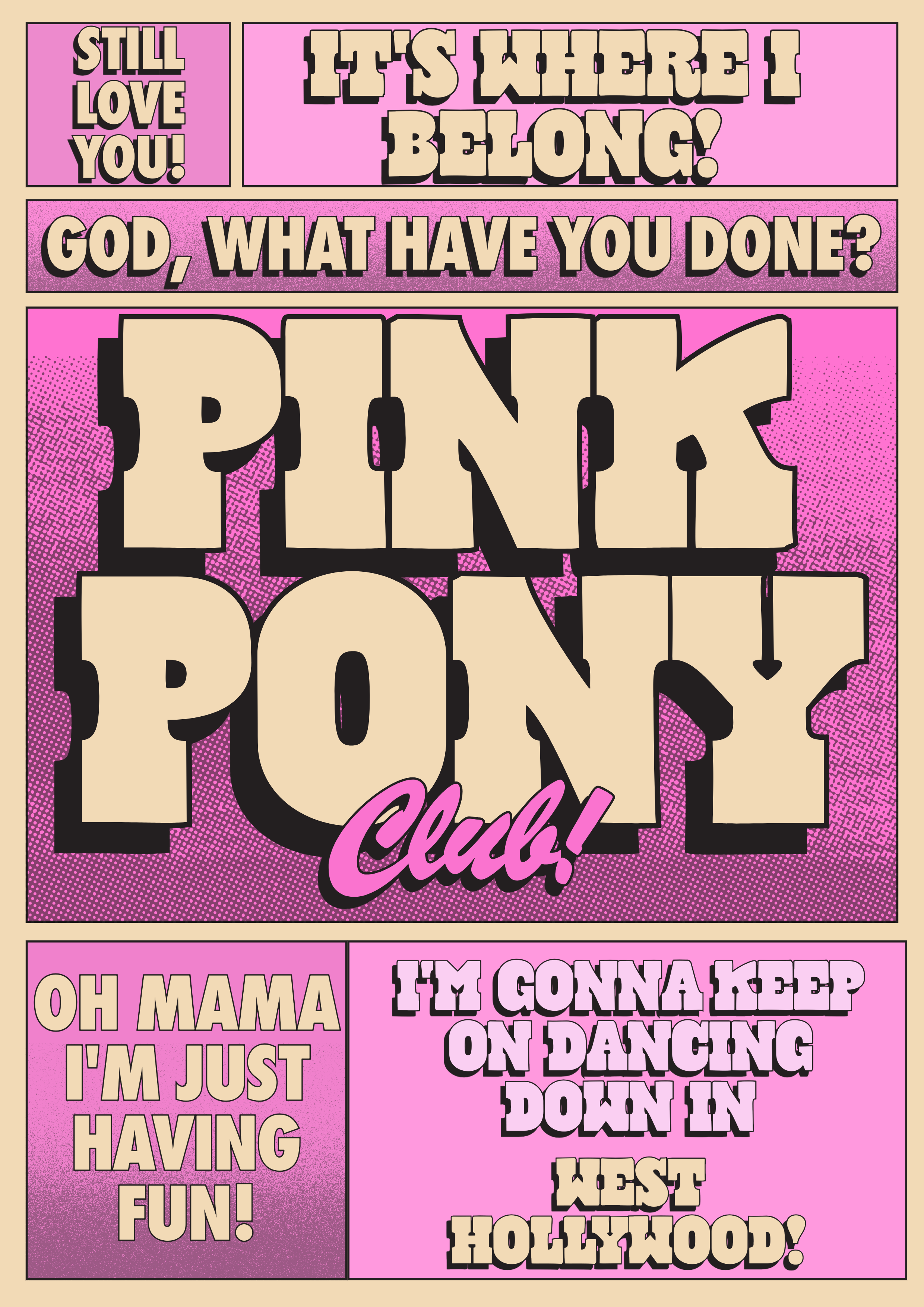 Pink Pony Club Print