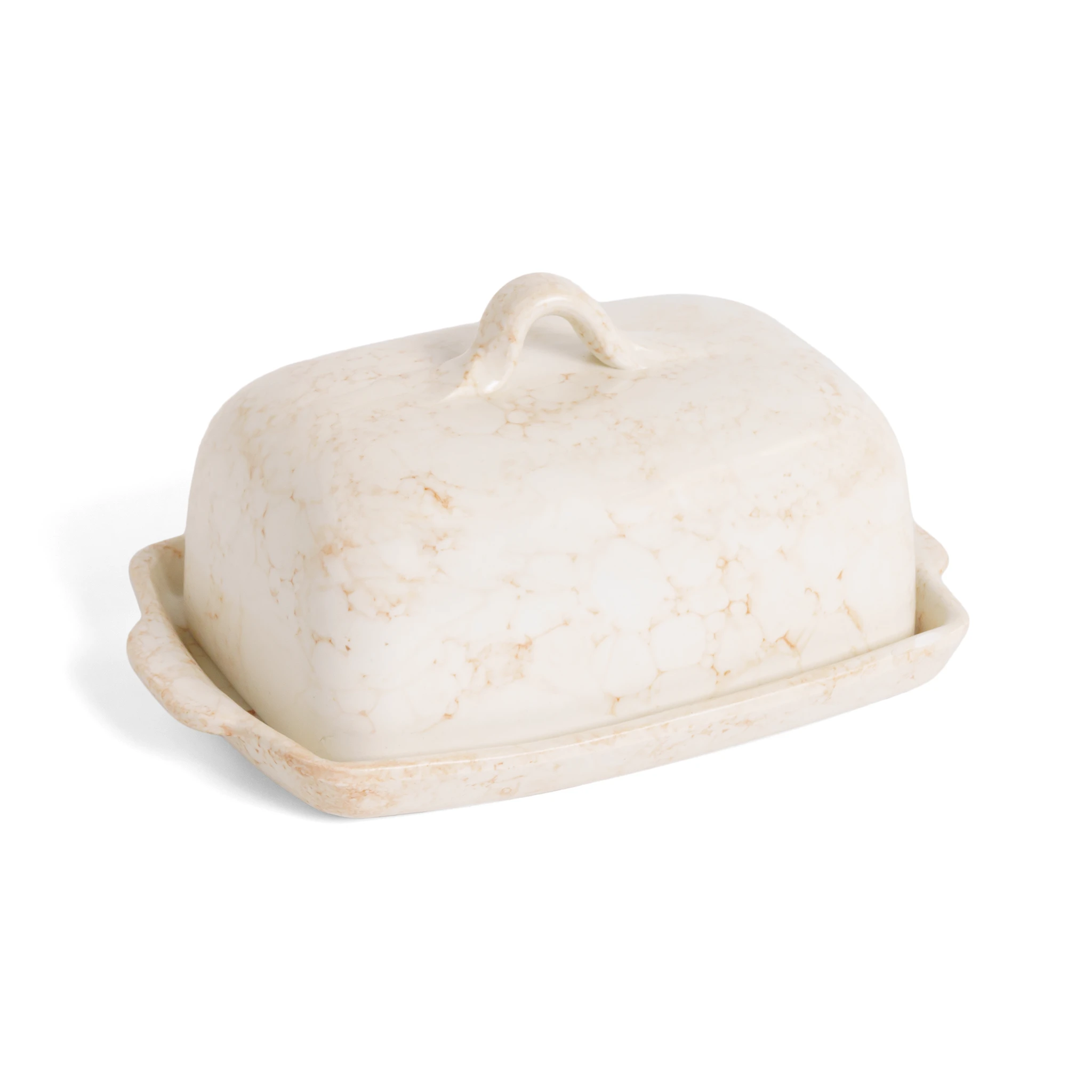 Butter Dish Marble Rust