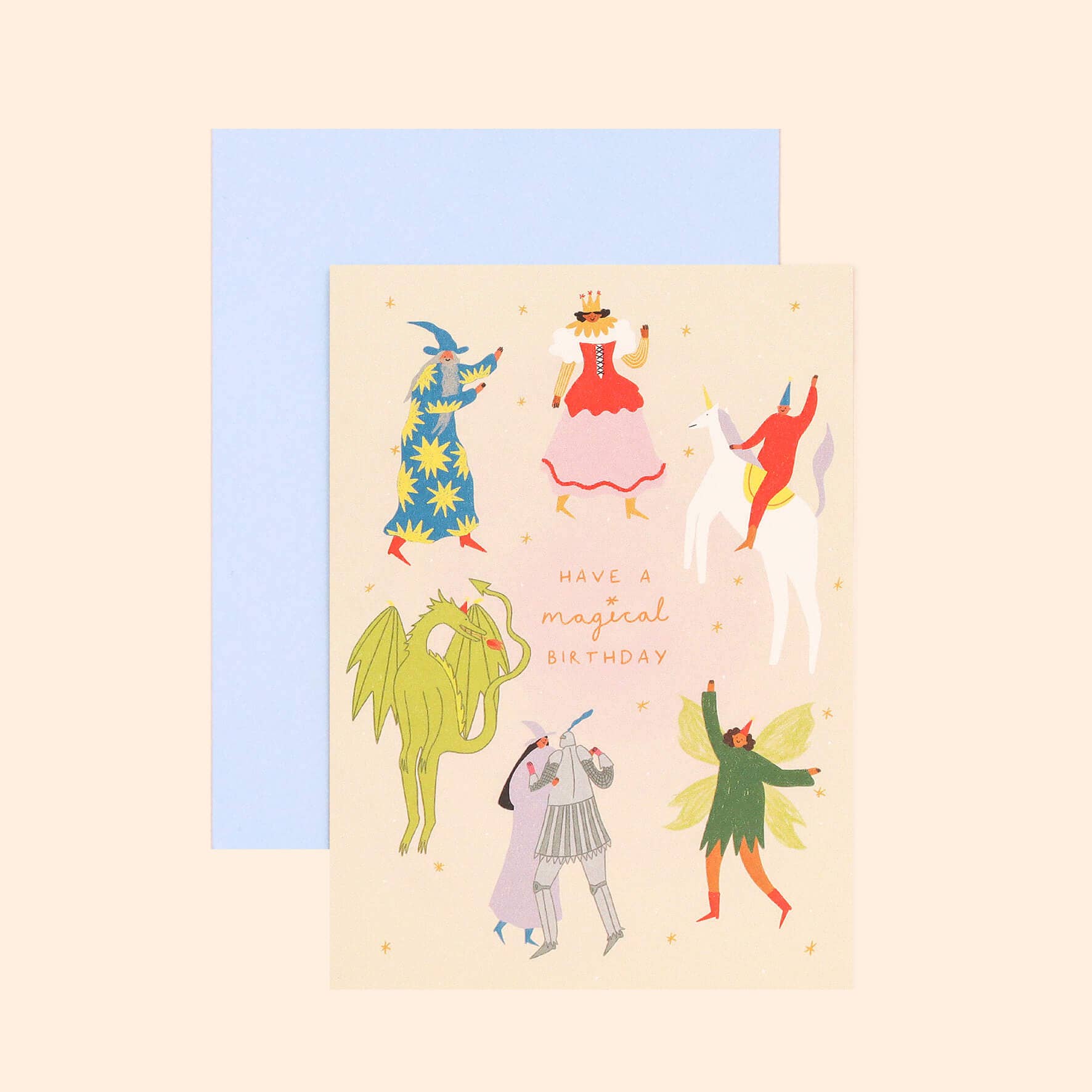 Magical Birthday Card | Fantasy Themed | Folky Kids Card