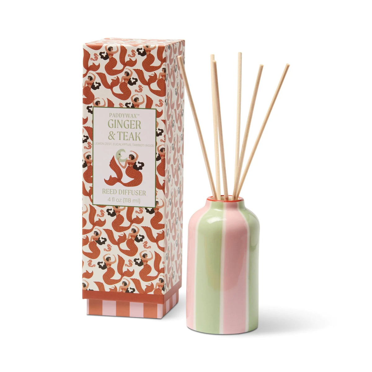 Paddywax A Dopo Mermaid & Moon Ceramic Diffuser - Ginger & Teak