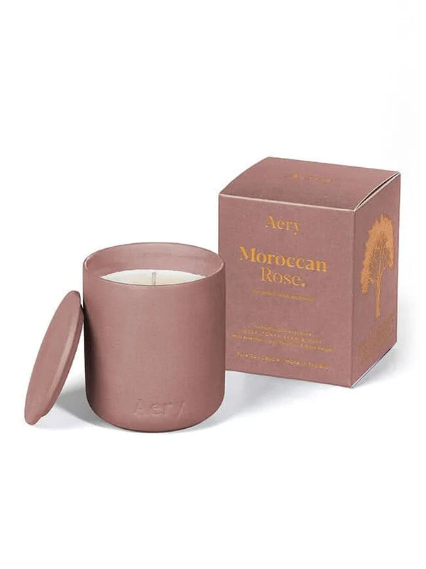 Moroccan Rose Scented Candle by Aery