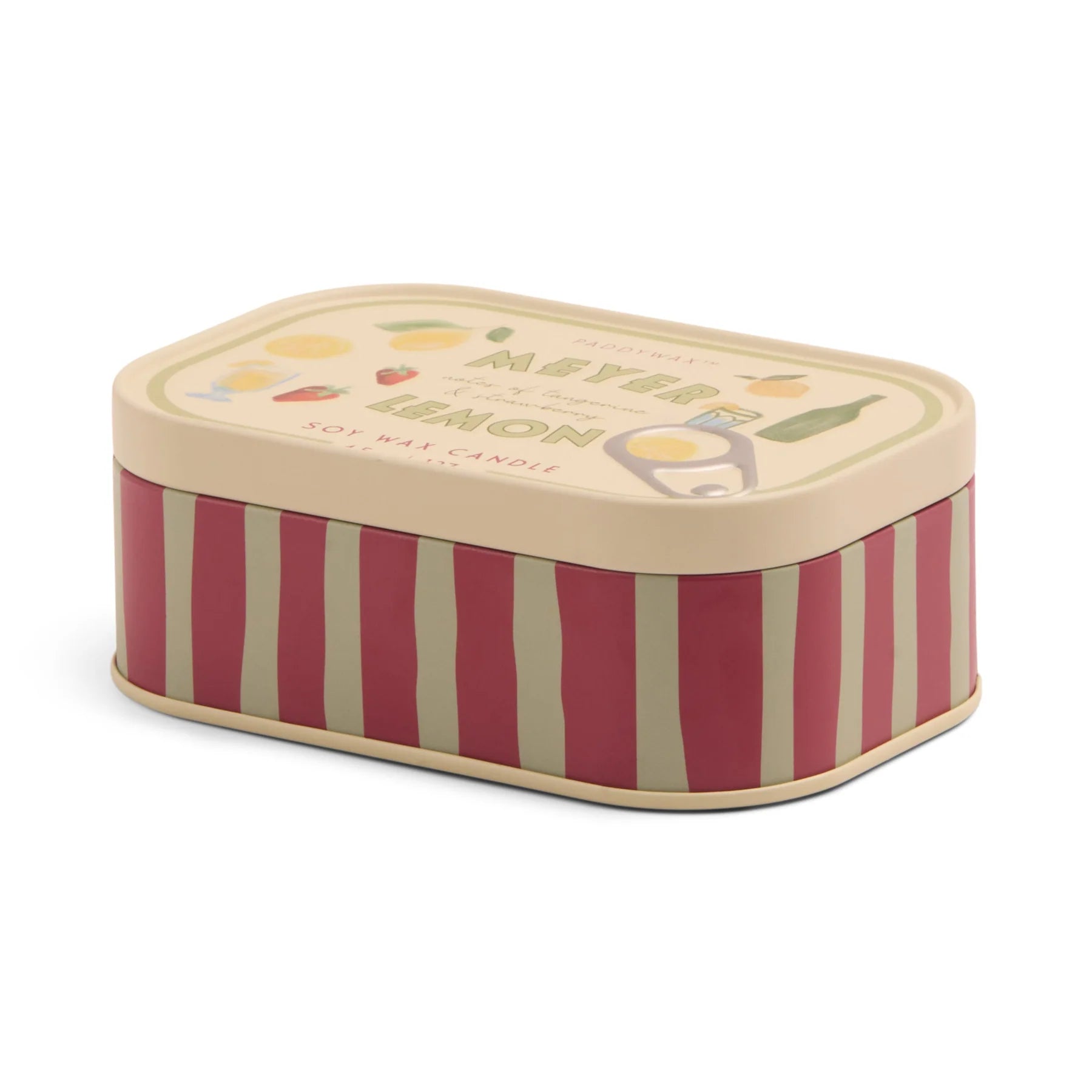 Bistro 4.5oz/127g Lemon Printed Tin Candle - Meyer Lemon