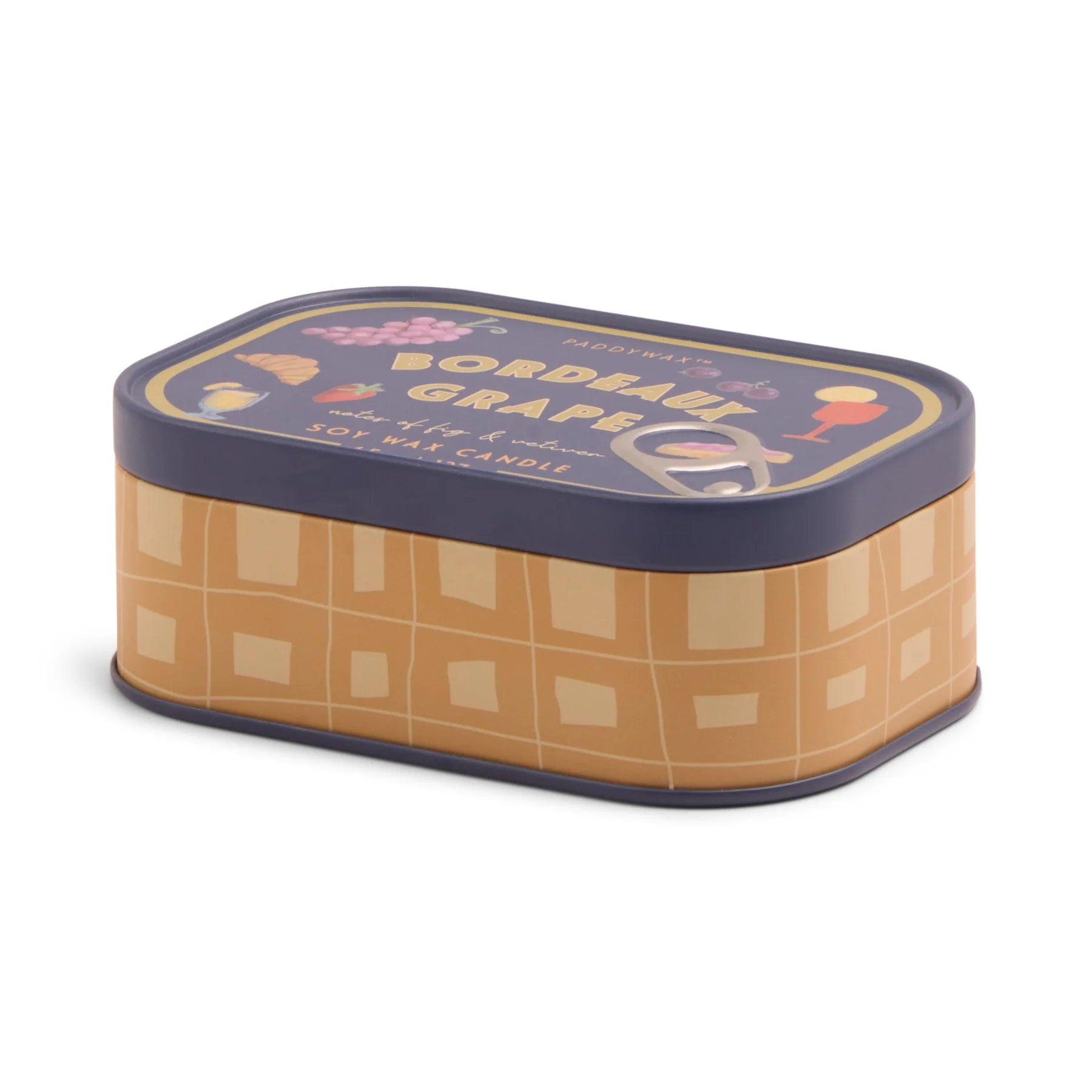 Bistro 4.5oz/127g Grapes Printed Tin Candle - Bordeaux Grape