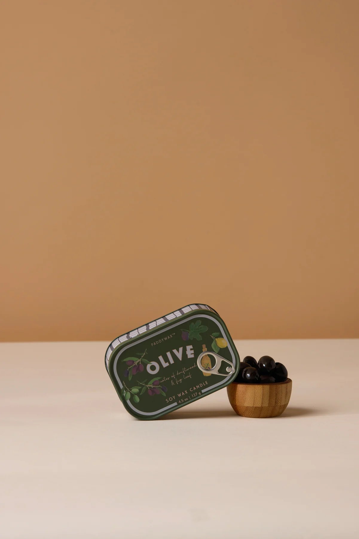 Bistro 4.5oz/127g Olive Printed Tin Candle - Fig Olive