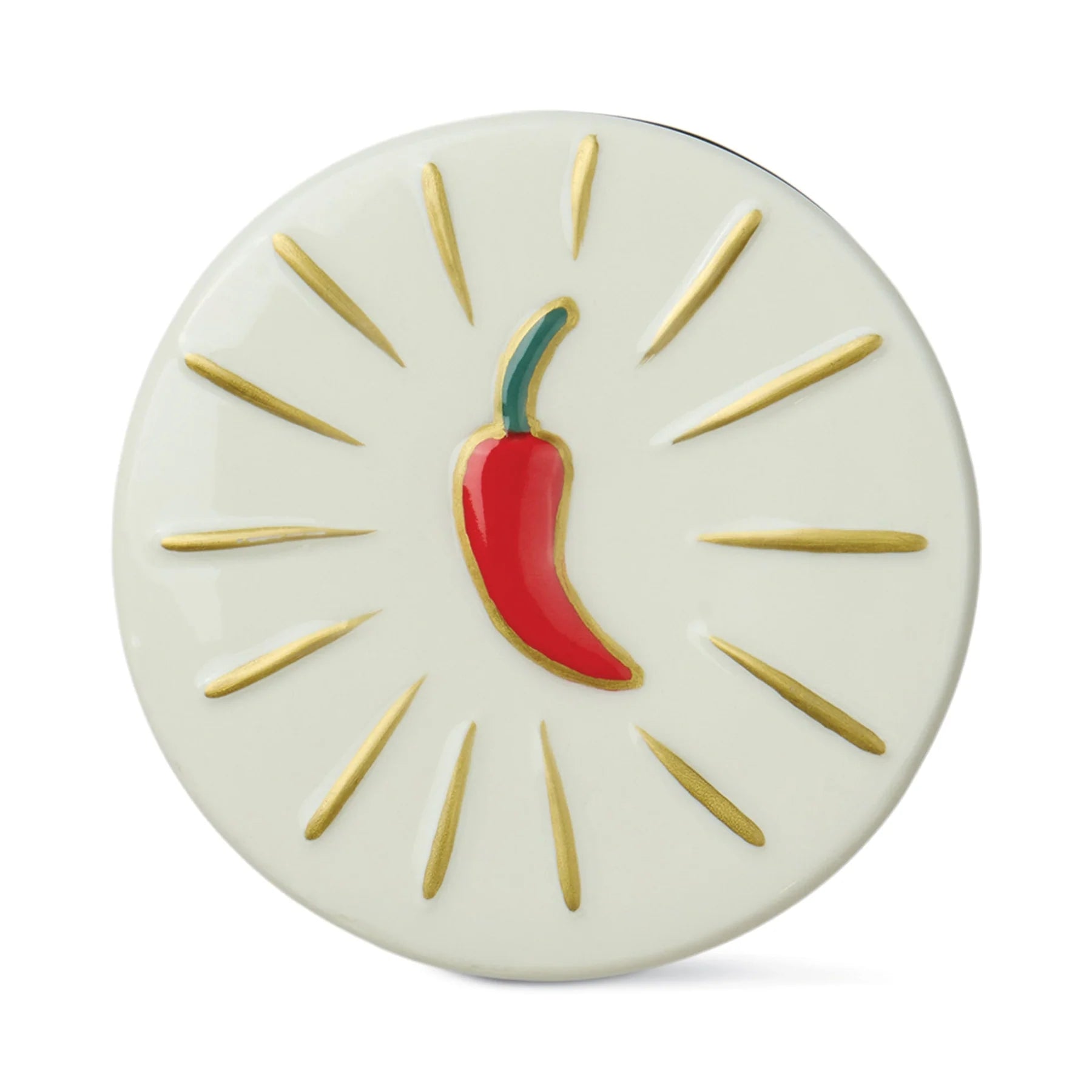 Charmed 8oz/226g Green Glass Candle with Chili Lid - Chili Pepper & Mango