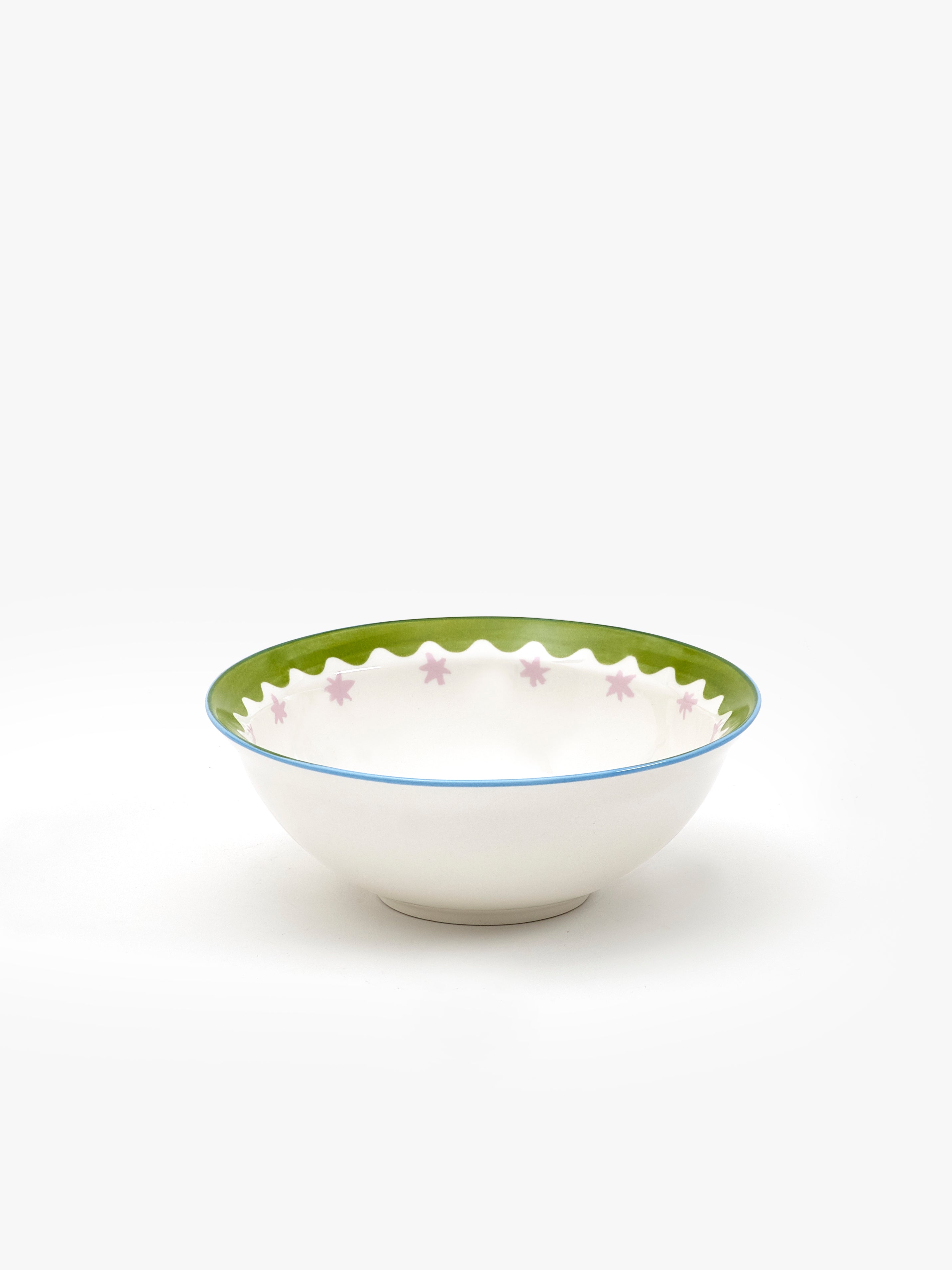 Eleanor Bowmer Electric Coast Pink Stars Cereal Bowl