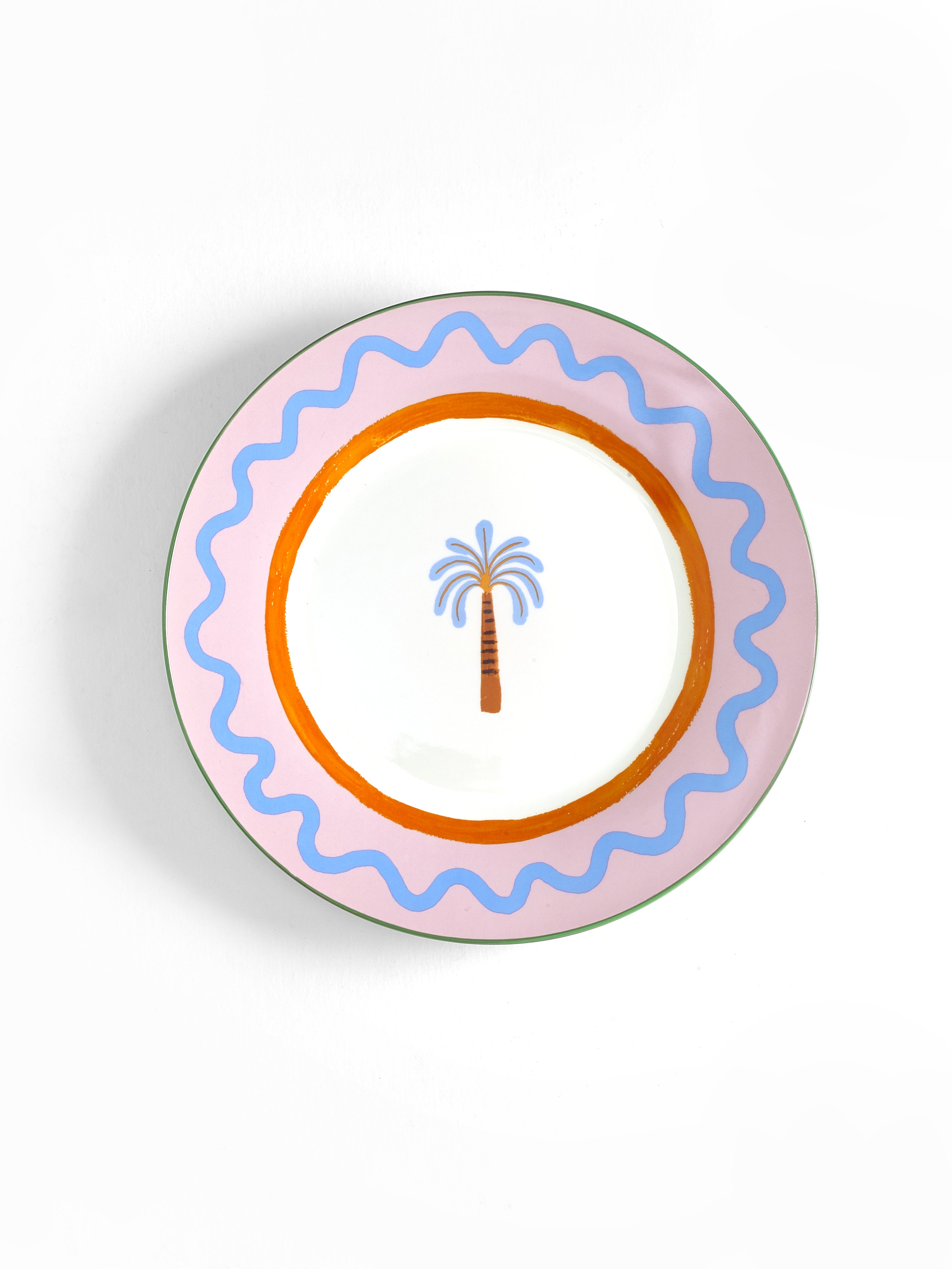 Eleanor Bowmer Electric Coast Palm Tree Dinner Plate