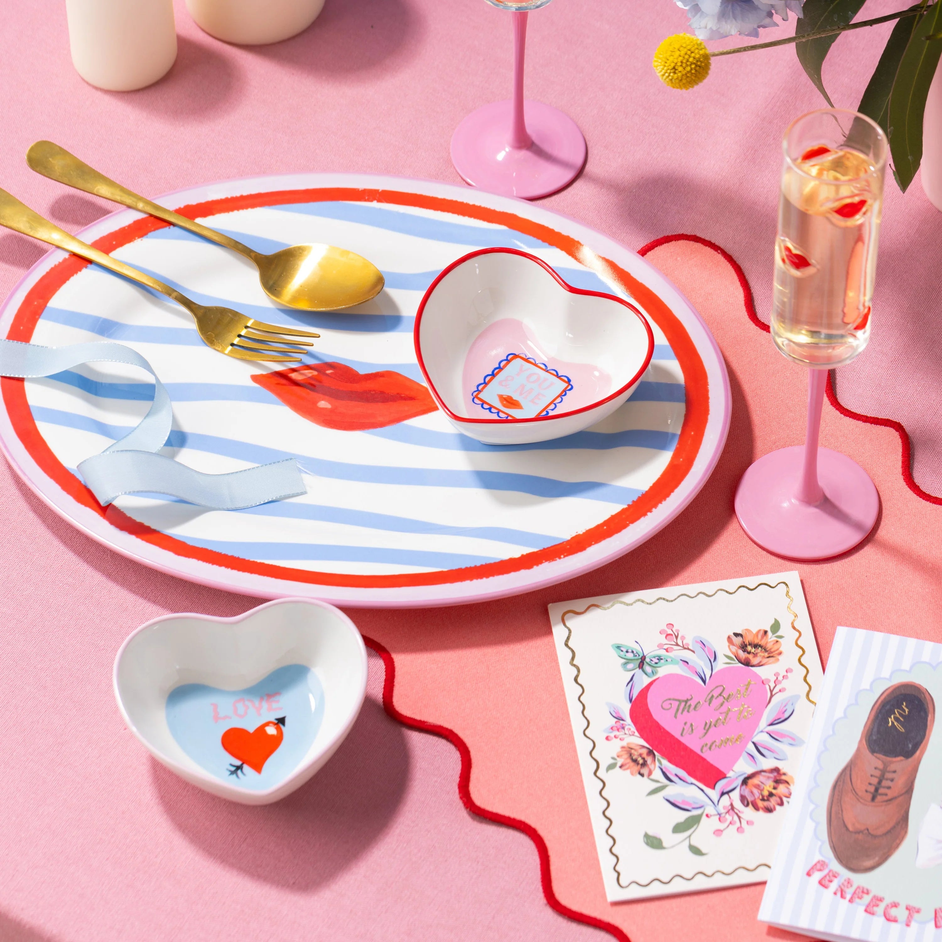 Eleanor Bowmer - With Love Heart Nibble Bowls - Set of 2