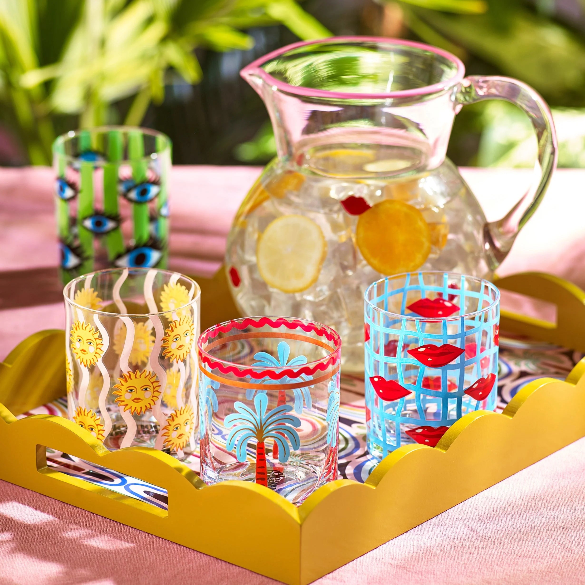 Eleanor Bowmer - Electric Coast Palm Tree Tray