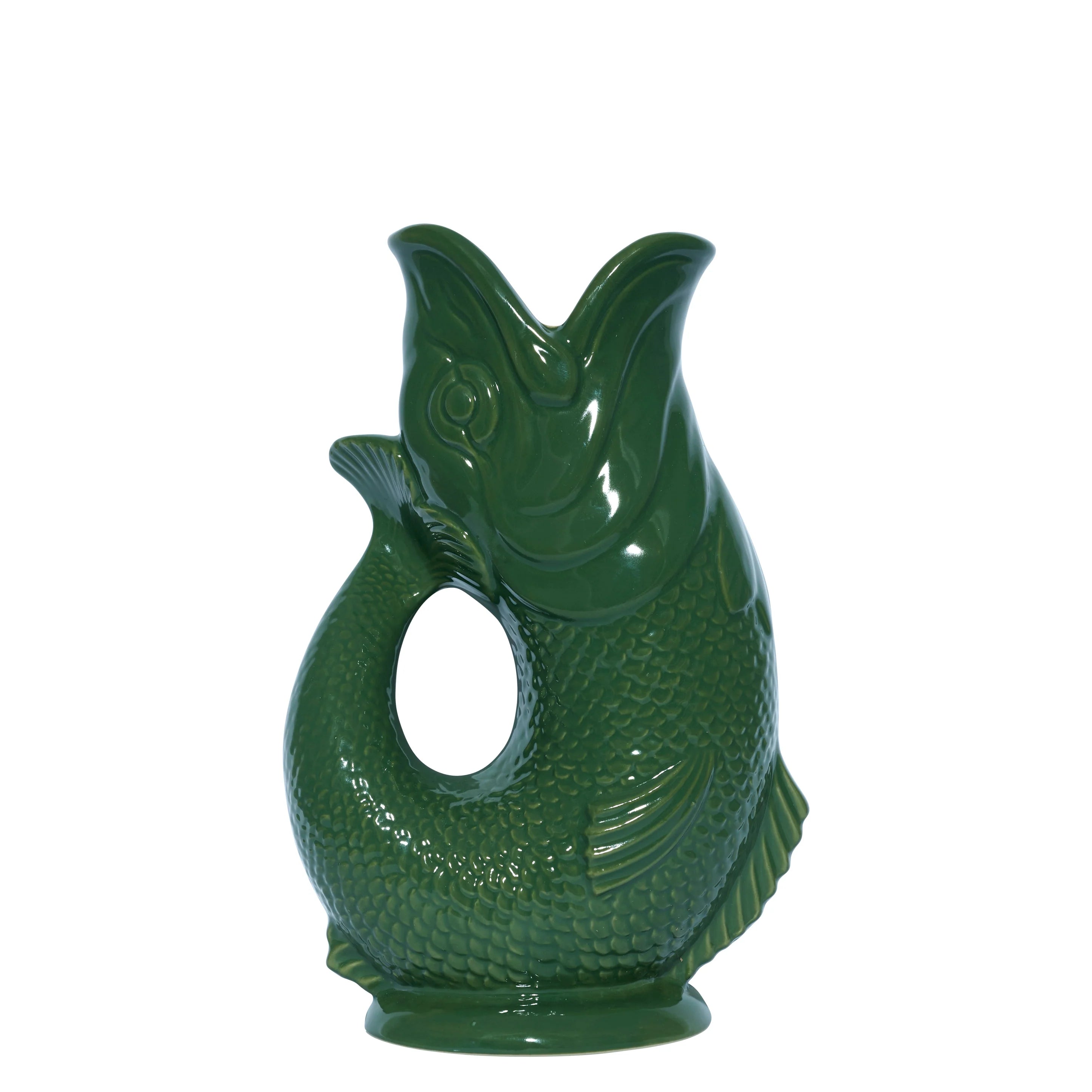 Green Original Gluggle Jug Pitcher Vase