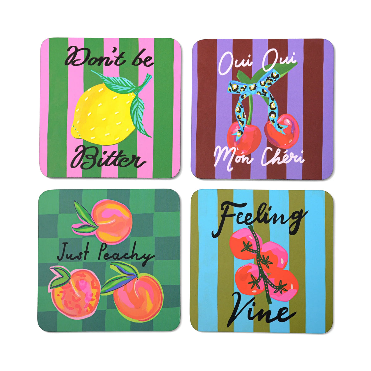 HiJinx ‘The Fruity’ Set of 4 Coasters