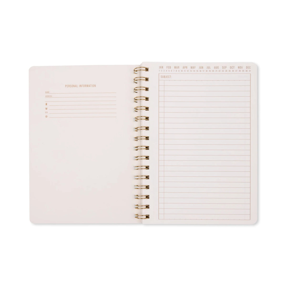Designworks Tulip A5 Twin Wire Notebook - Green Lattice