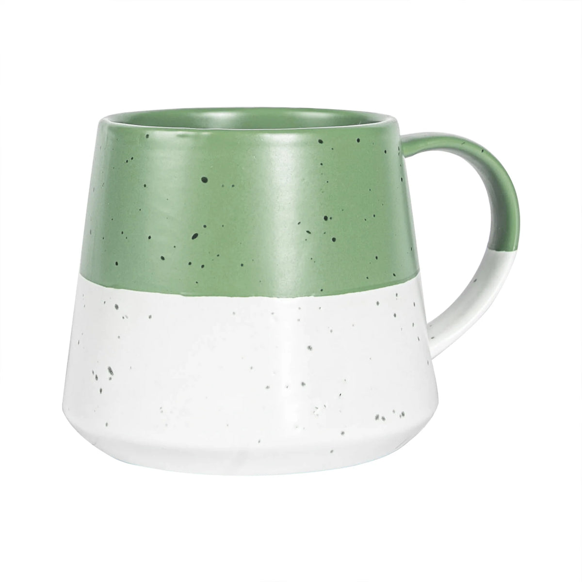Sage Block Flecked Stoneware Belly Coffee Mug - 370ml (Copy)