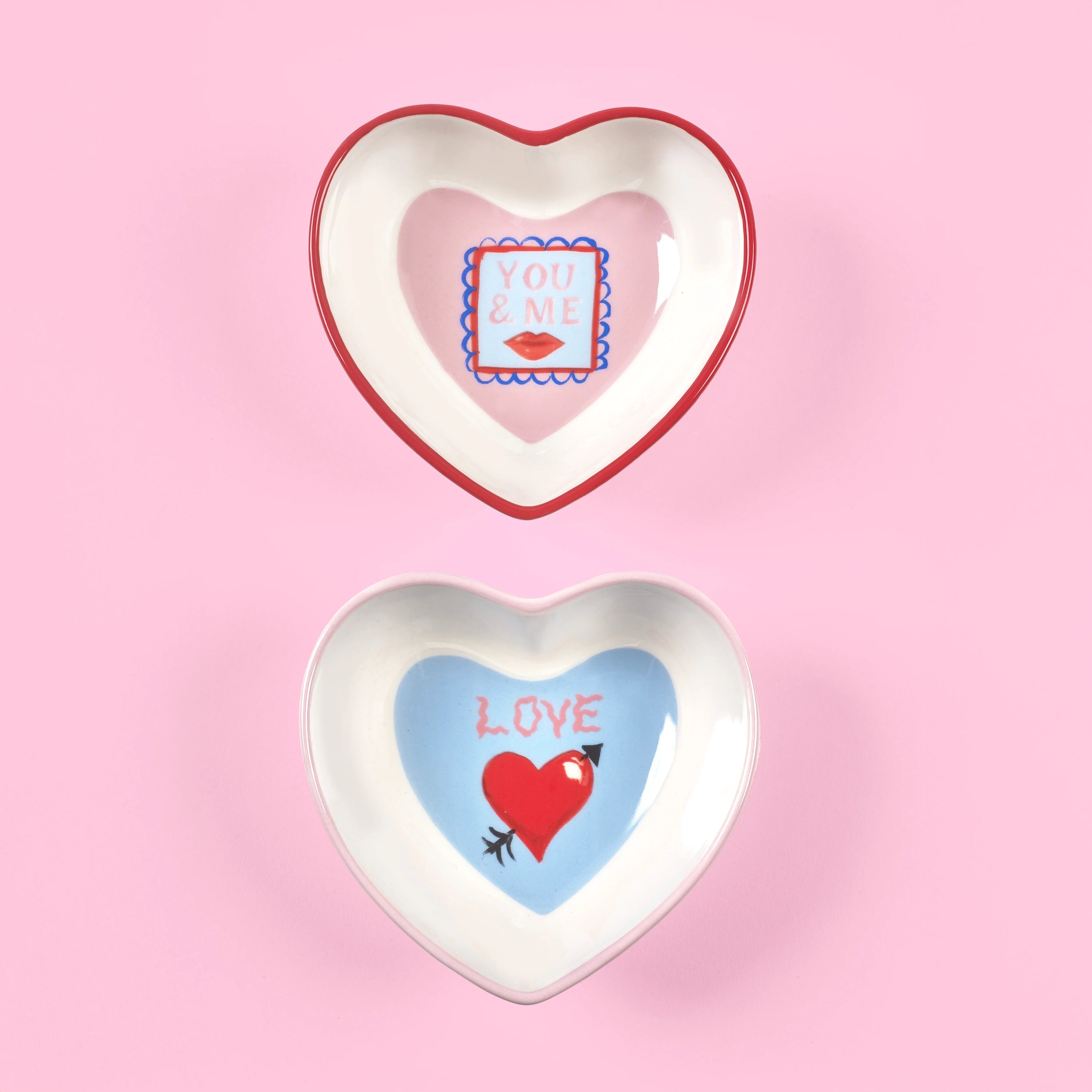 Eleanor Bowmer - With Love Heart Nibble Bowls - Set of 2