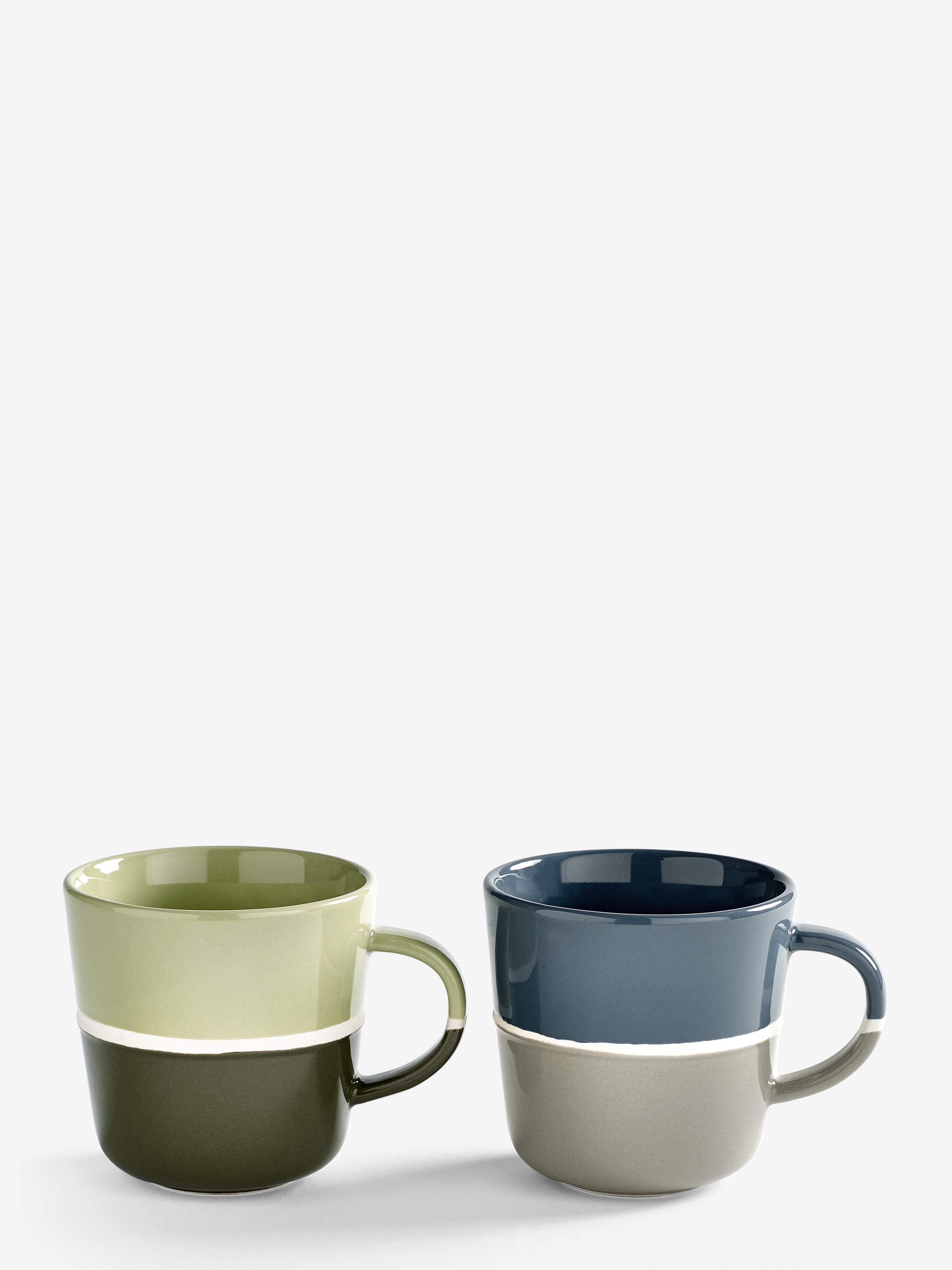 PurerHome Sea Mist & Grass Land Brew Mugs - Set of 2