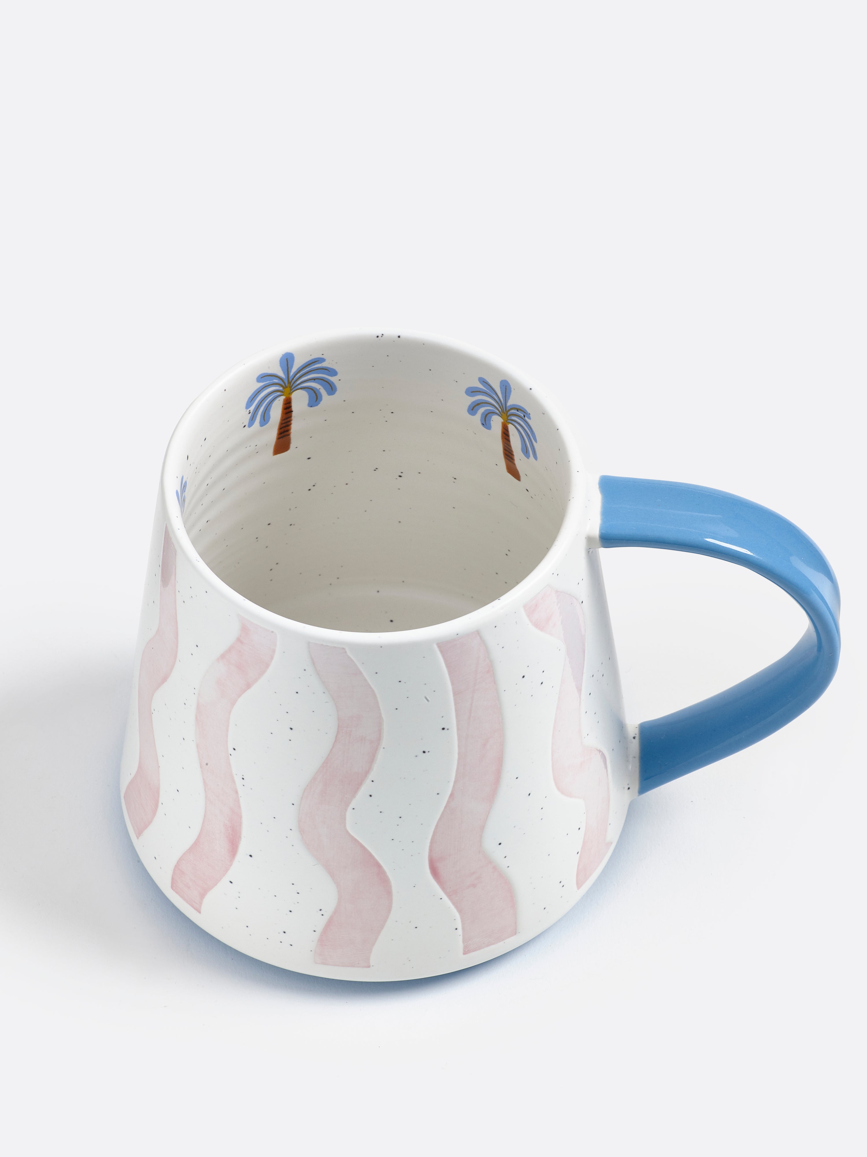 Eleanor Bowmer Electric Coast Pink Wave Mug