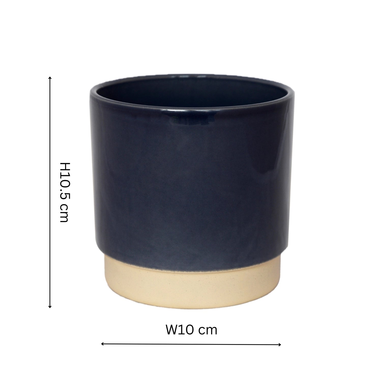 Enos Ceramic Indoor Plant Pot H10.5cm D10cm