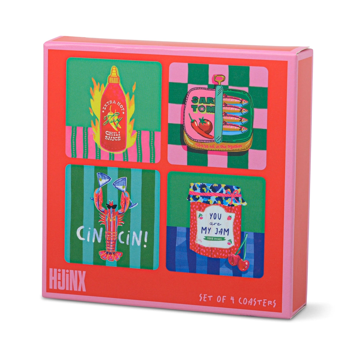 HiJinx ‘The Foodie’ Set of 4 Coasters