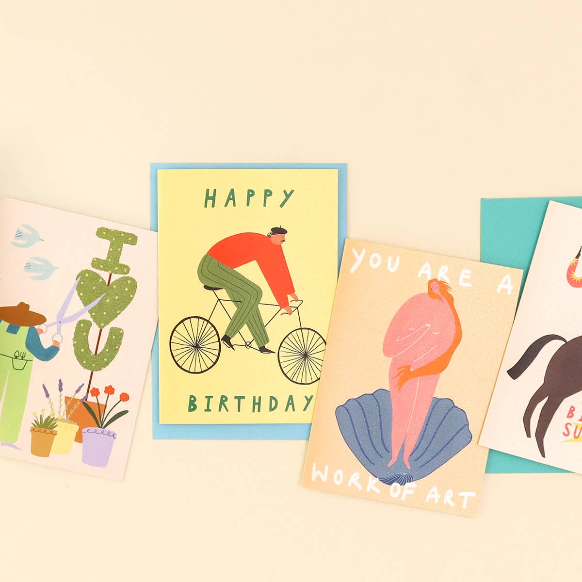 Cyclist Happy Birthday Card | Man's Birthday Card | Bicycle