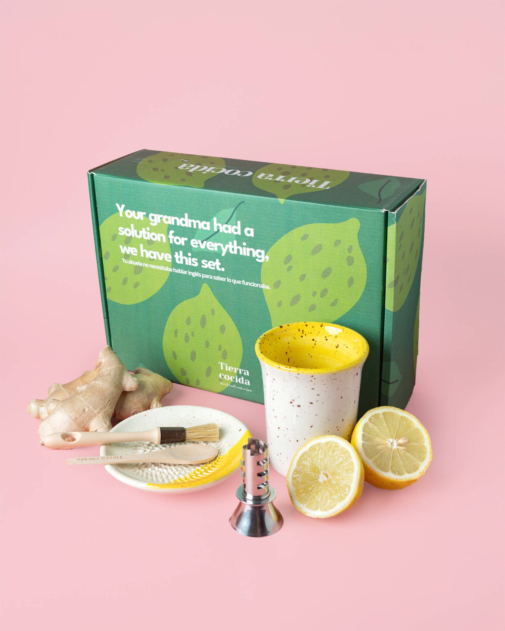 Ginger and Lemon Infusion Set. Original Gift