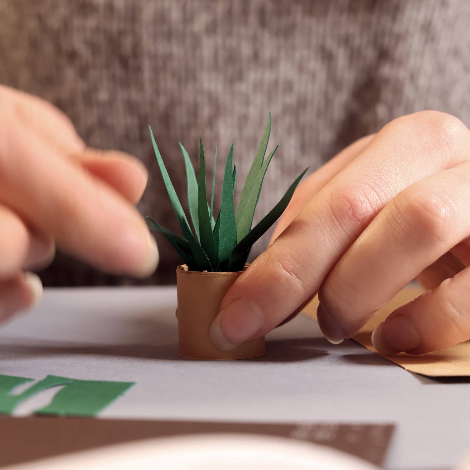 Paper Plants | Origami Kit for Desk Decor | DIY Gift