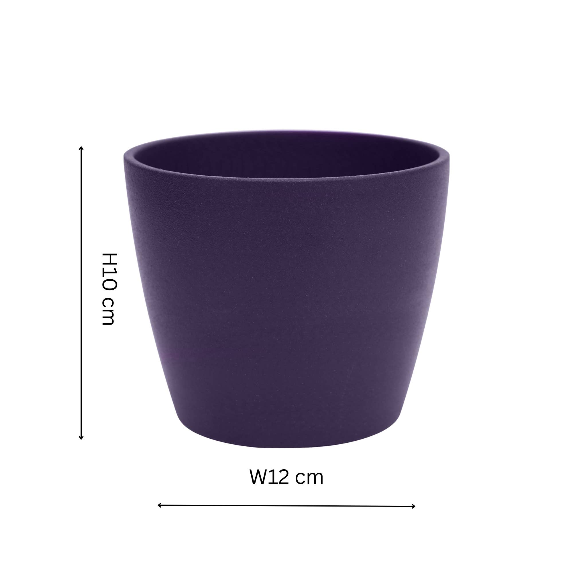 Ceramic Cyclamen Indoor Planter H10cm D12cm