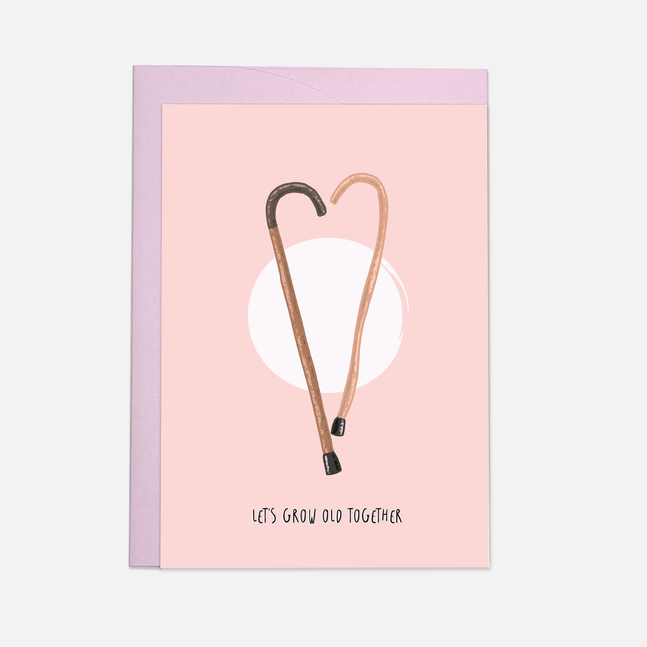 Grow old greeting card