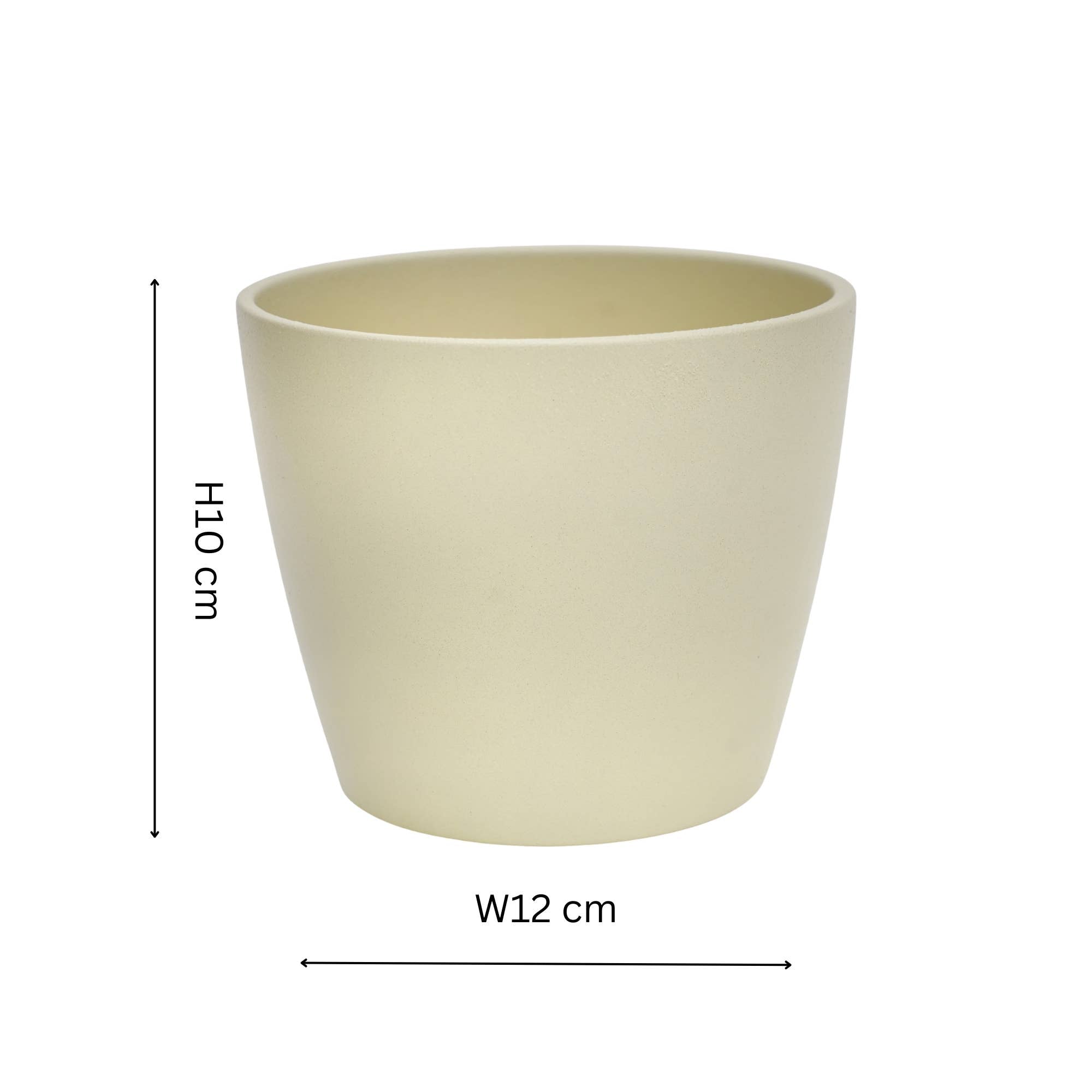 Ceramic Cyclamen Indoor Planter H10cm D12cm