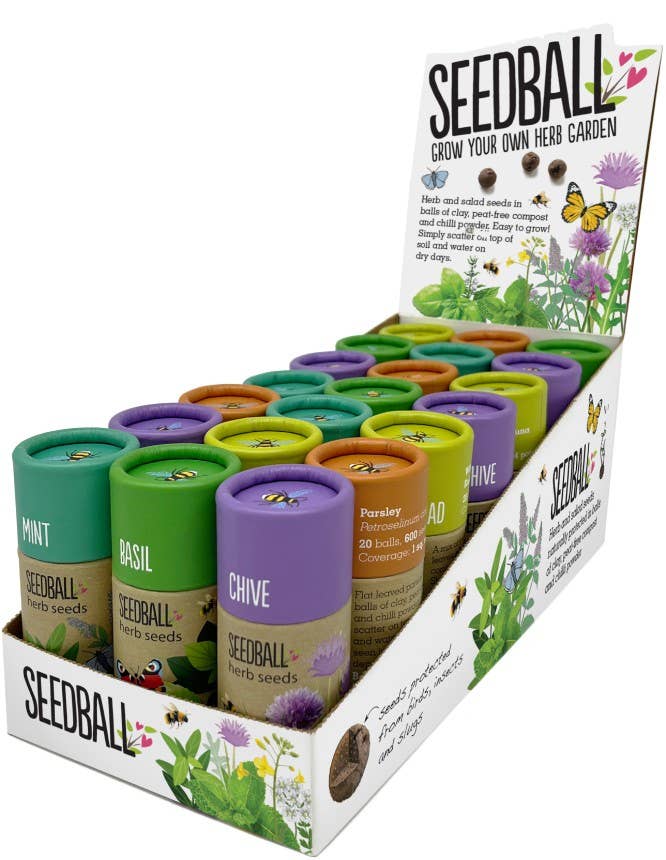 Herb Seedball Tubes - Mixed Box
