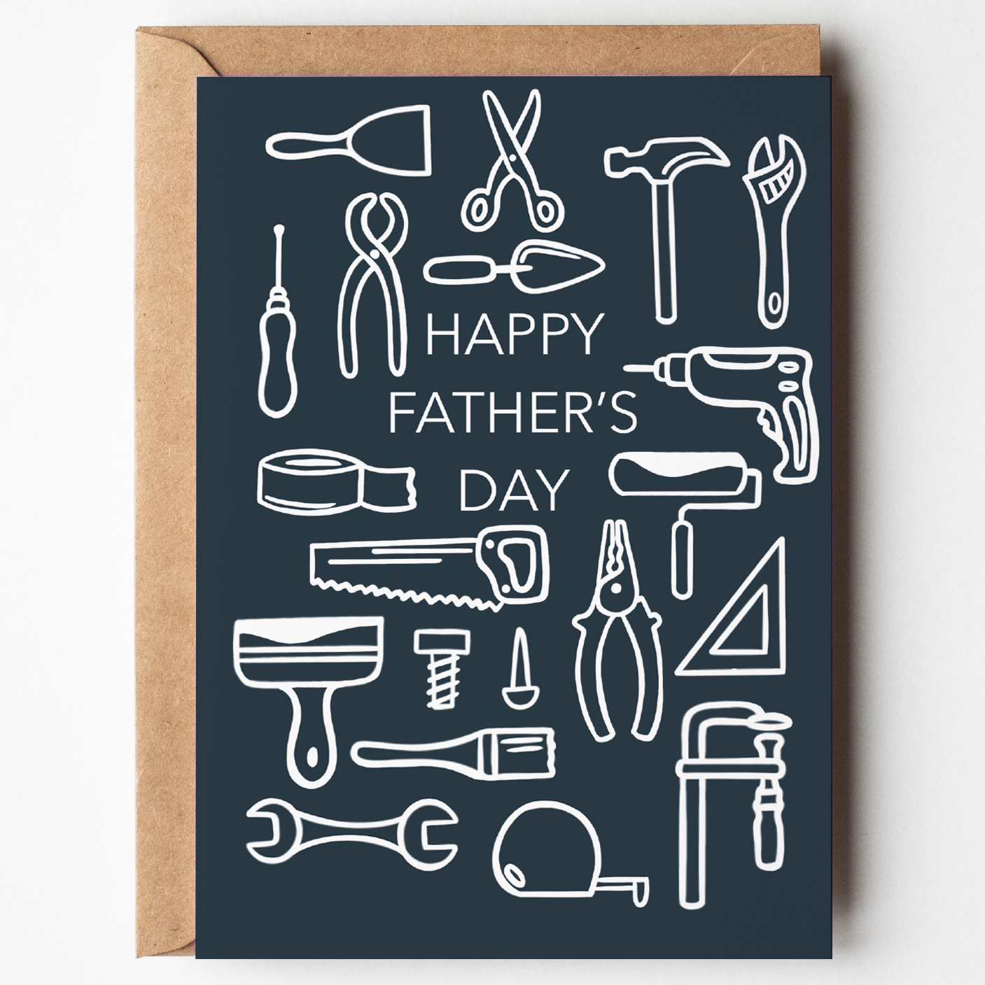Father’s Day Card | Tools Design | DIY Dad